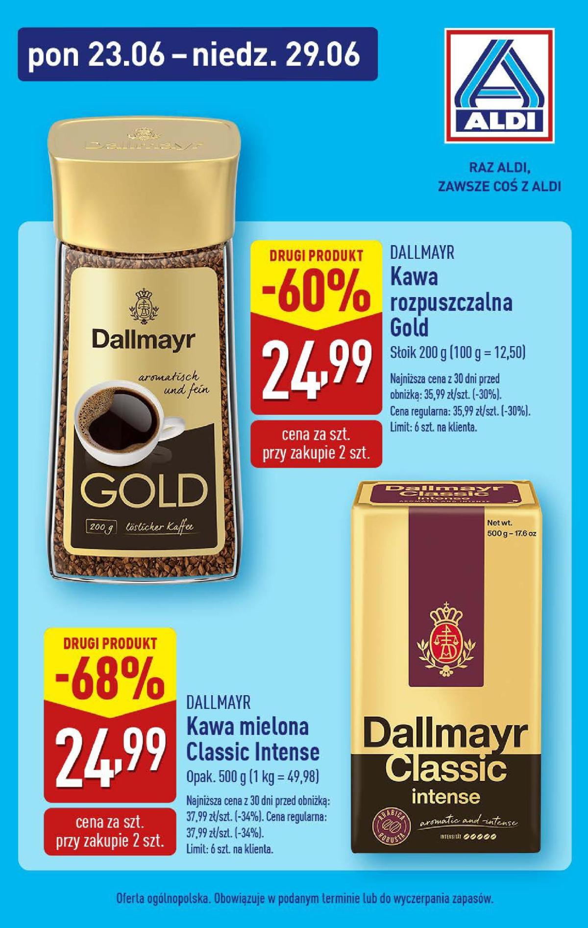 Gazetka ALDI - Kawa ważna od 23.06. - 29.06.