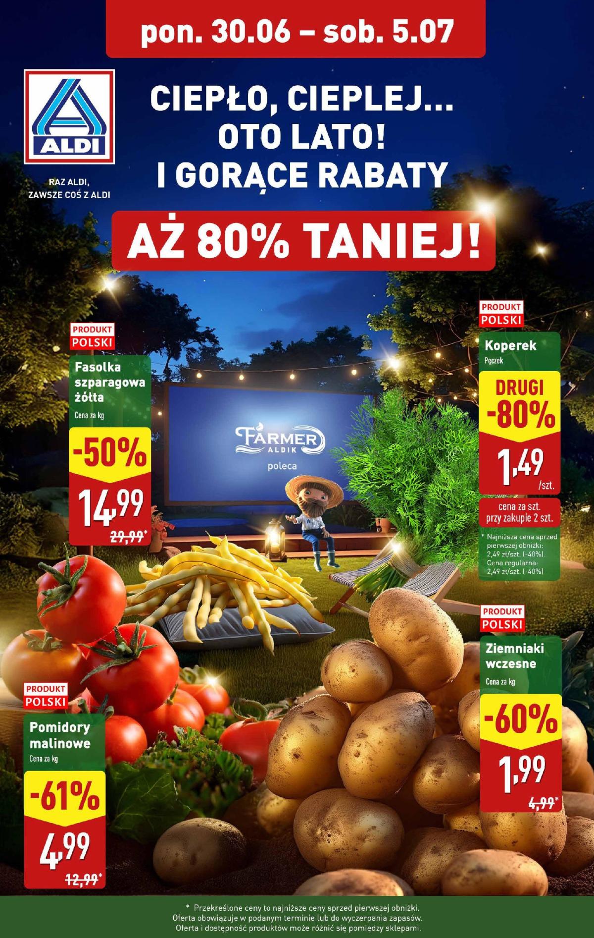 Gazetka ALDI - Warzywa i owoce ważna od 30.06. - 05.07.