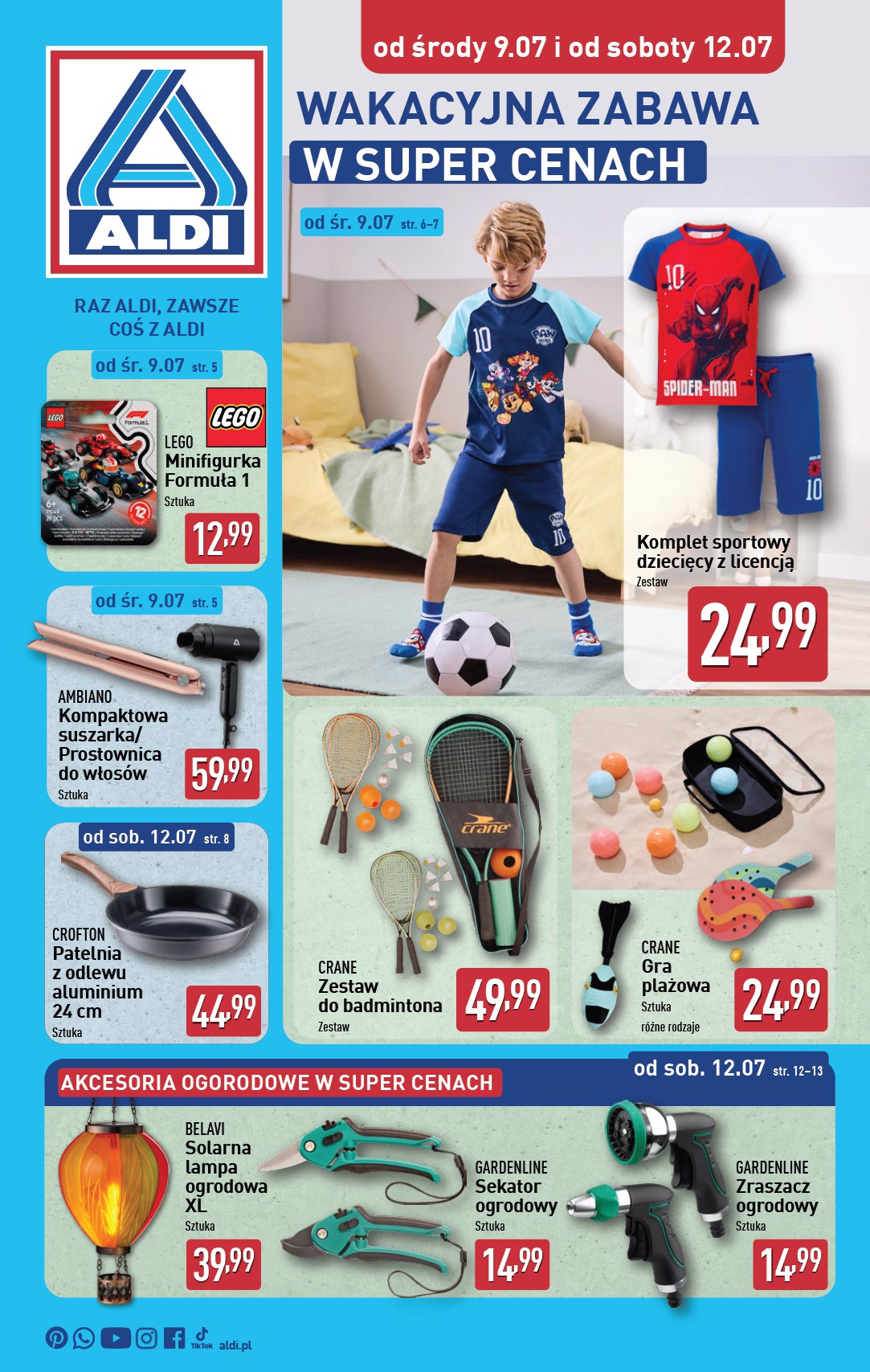 Gazetka ALDI - Artykuły przemysłowe i tekstylia ważna od 09.07. - 12.07.
