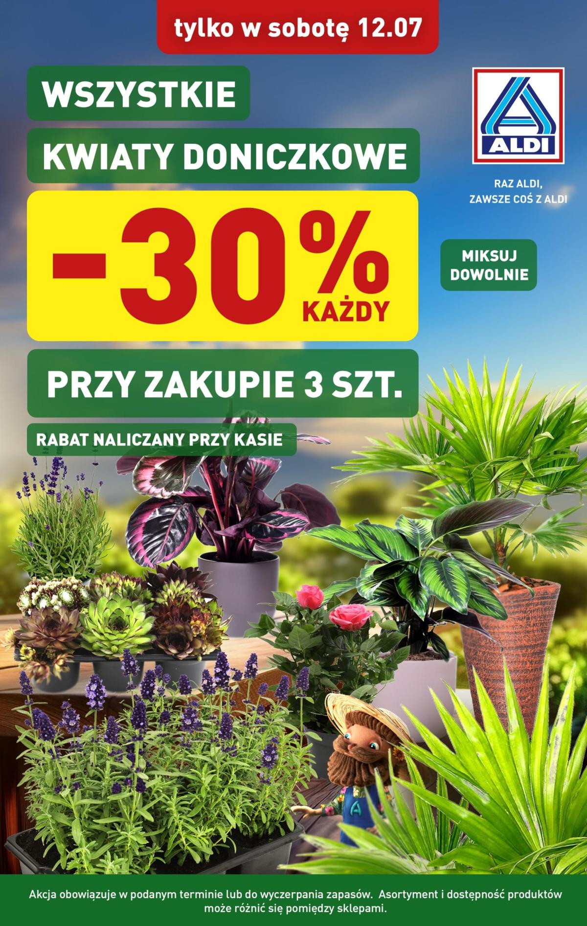 Gazetka ALDI - Kwiaty ważna od 12.07. - 12.07.