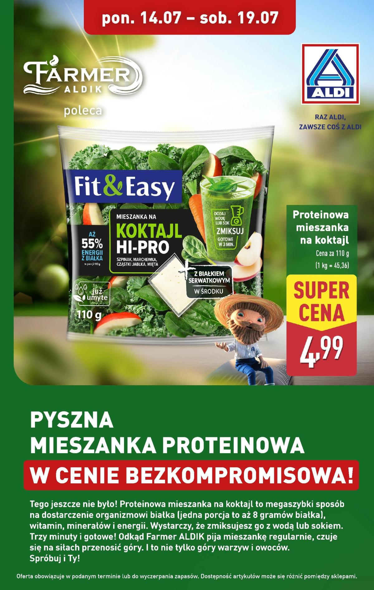 Gazetka ALDI - Proteinowy mix ważna od 14.07. - 19.07.