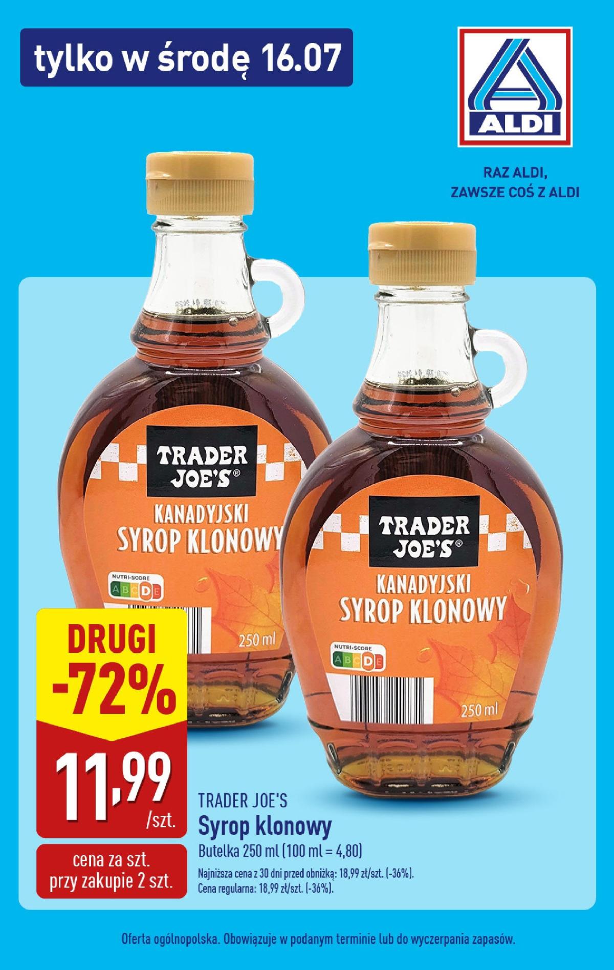 Gazetka ALDI - Super Środa ważna od 16.07. - 16.07.
