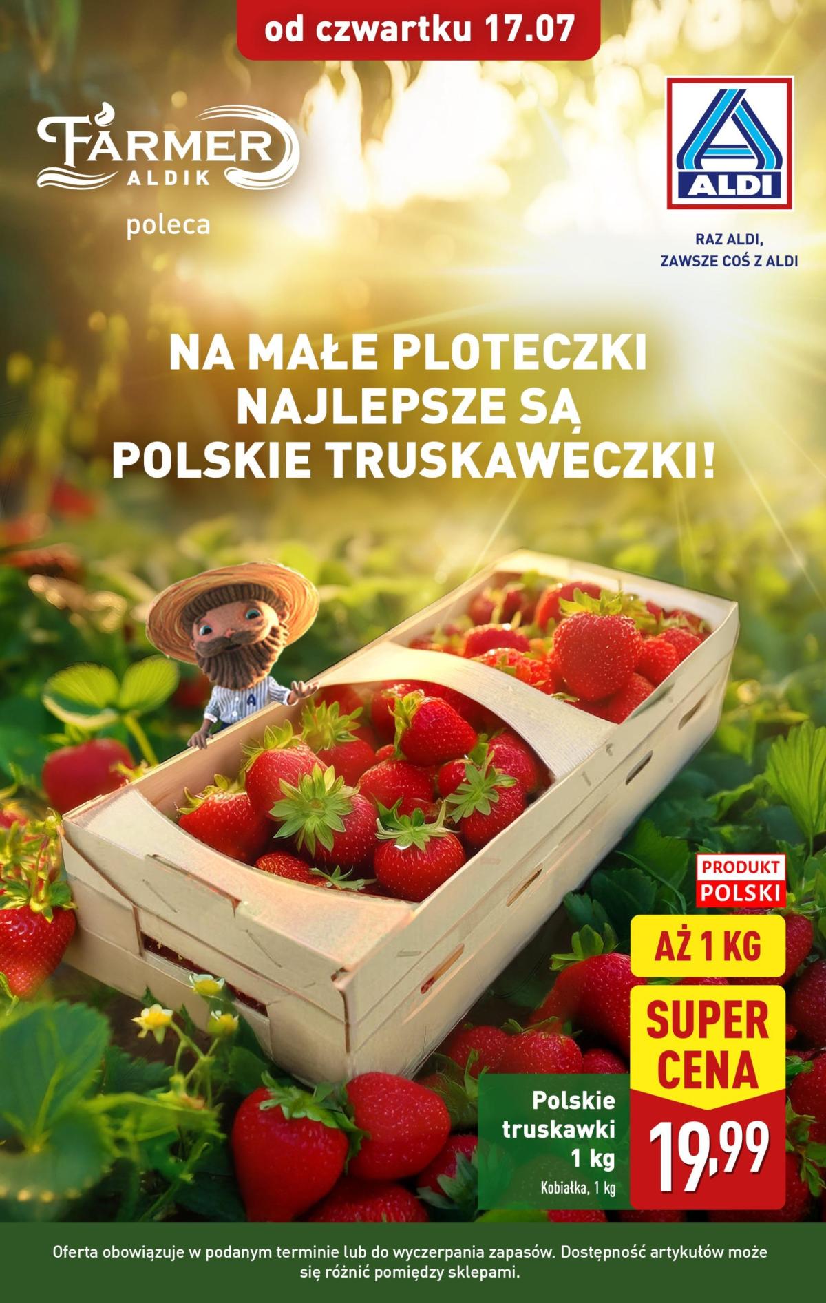 Gazetka ALDI - Truskawki ważne ważna od 17.07. - 19.07.