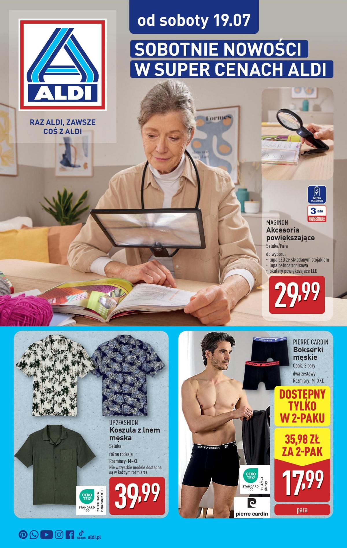 Gazetka ALDI - Non food ważna od 19.07. - 22.07.