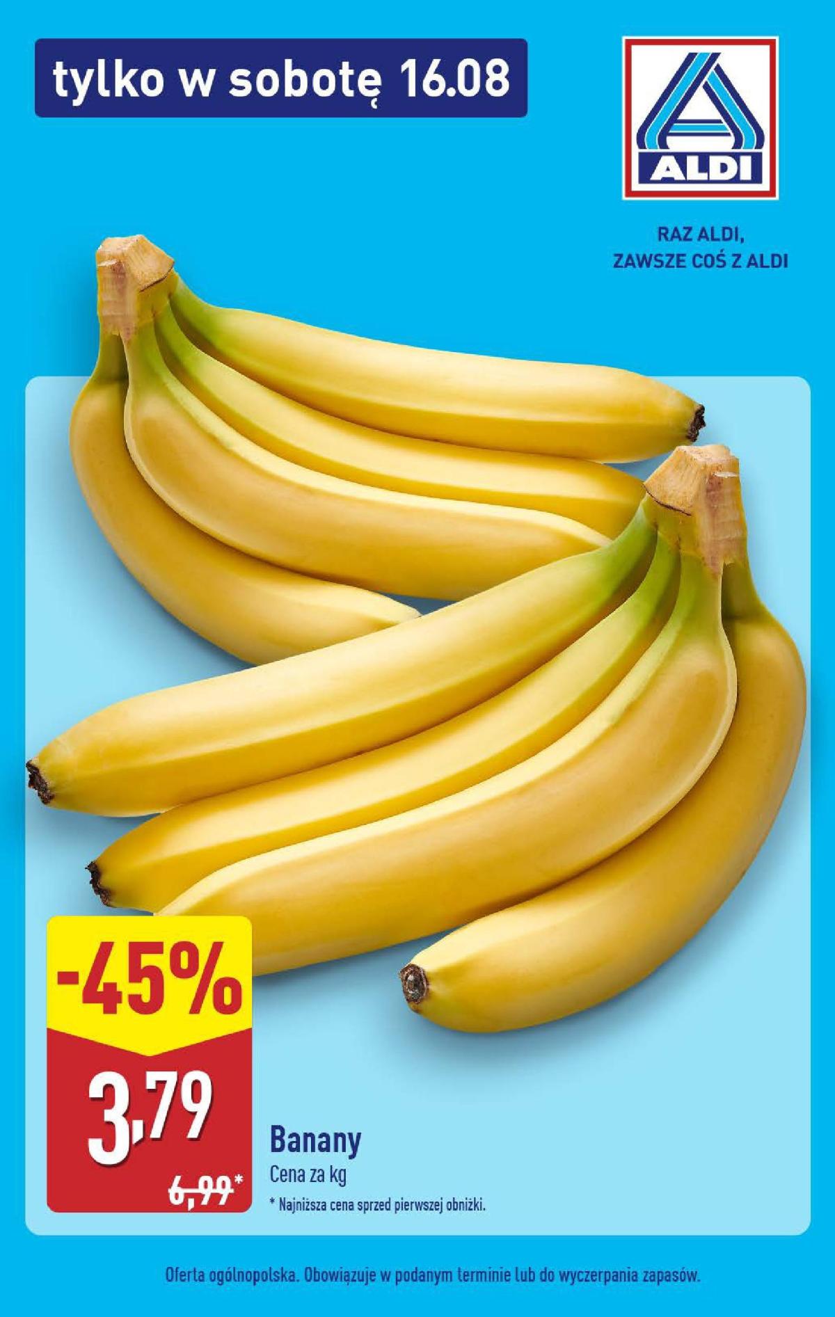 Gazetka ALDI - Banany - ważna od 16.08. do 16.08.