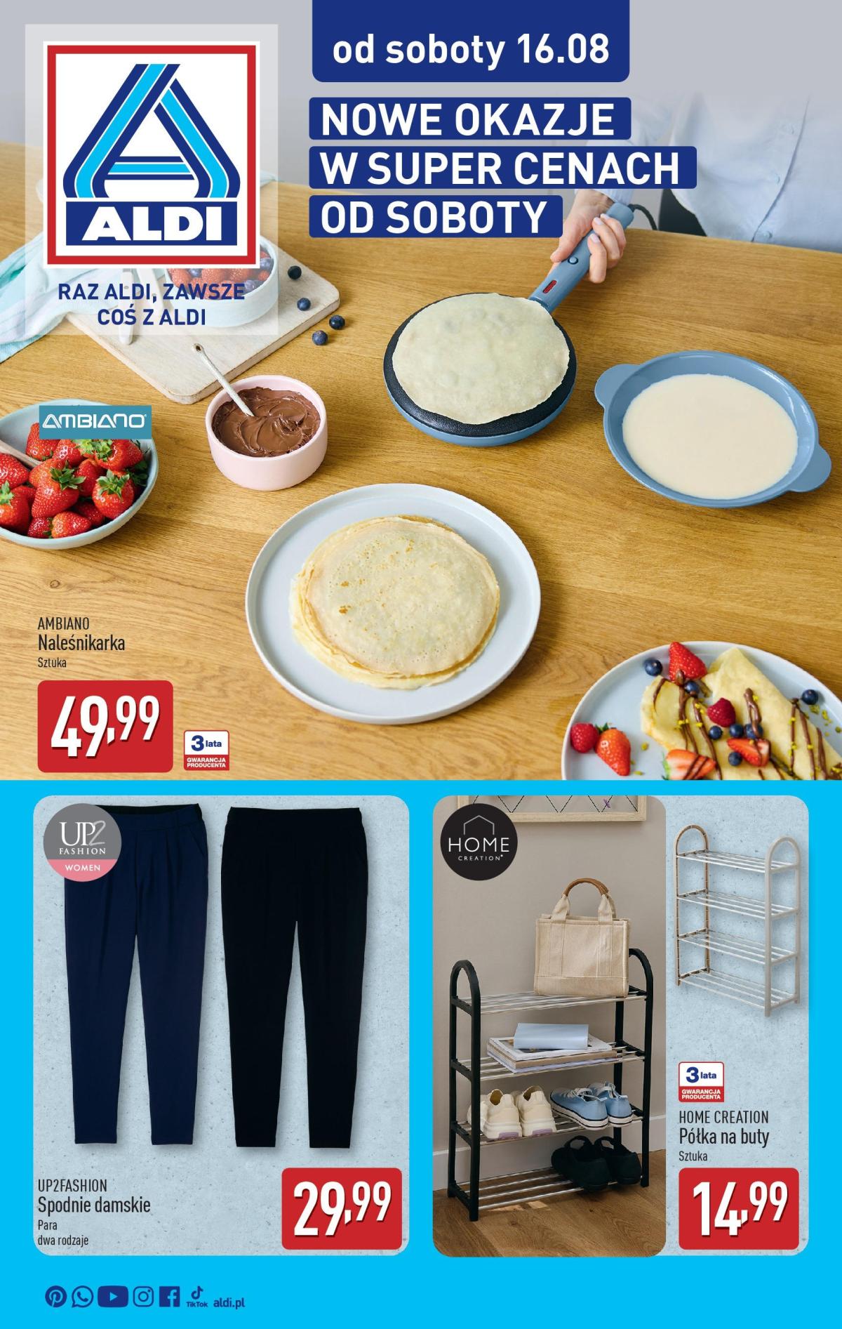 Gazetka ALDI - Od soboty - ważna od 16.08. do 22.08.