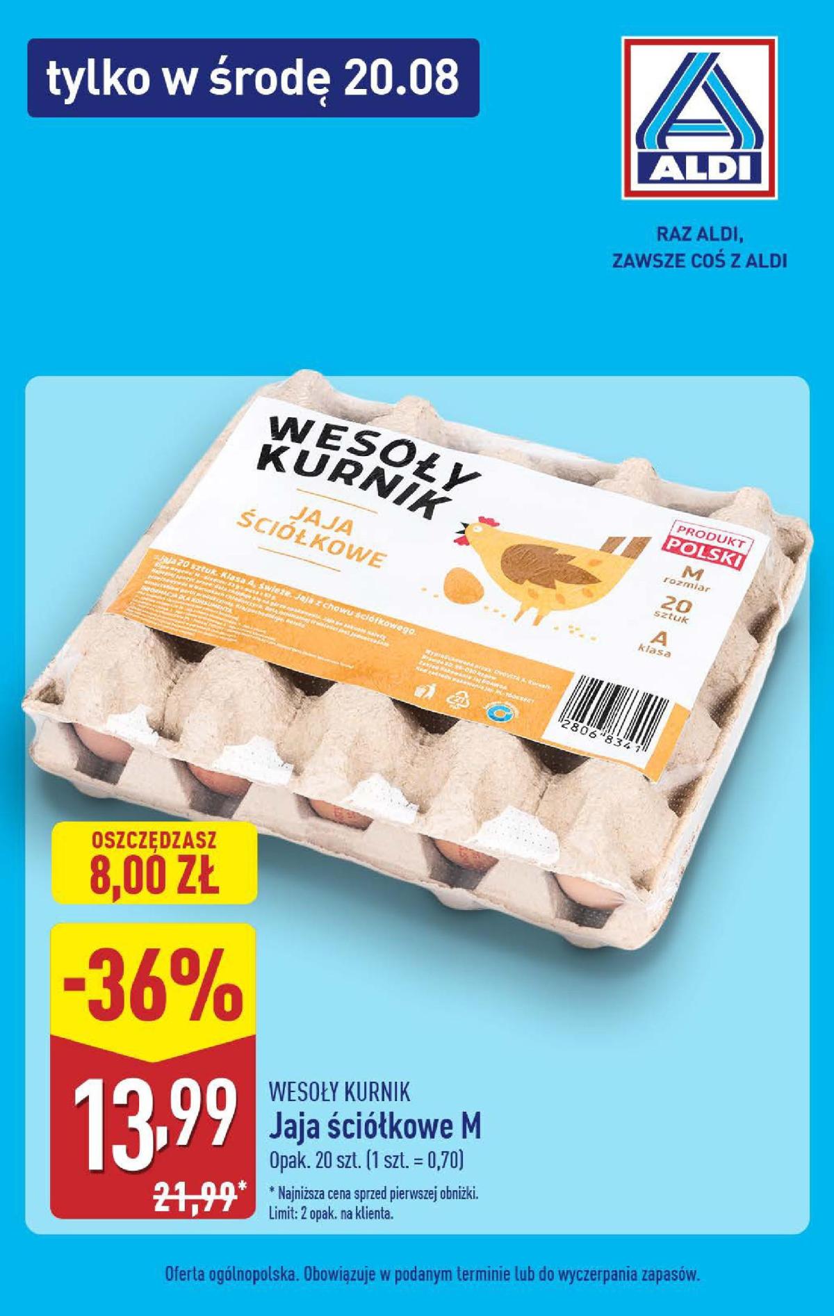 Gazetka ALDI - Tylko w środę - ważna od 20.08. do 20.08.