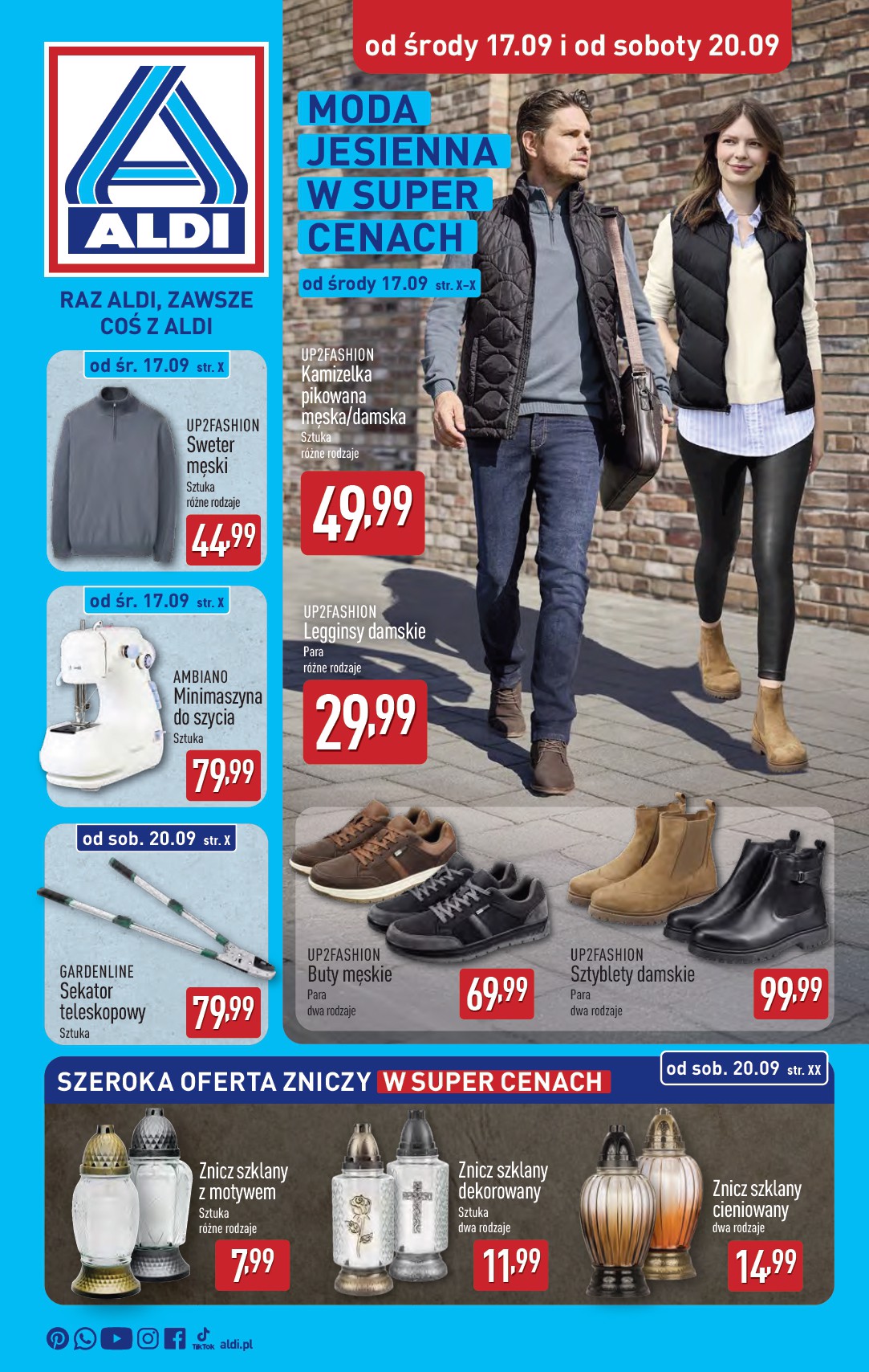 Gazetka ALDI - Artykuły przemysłowe i tekstylia - ważna od 17.09. do 20.09.