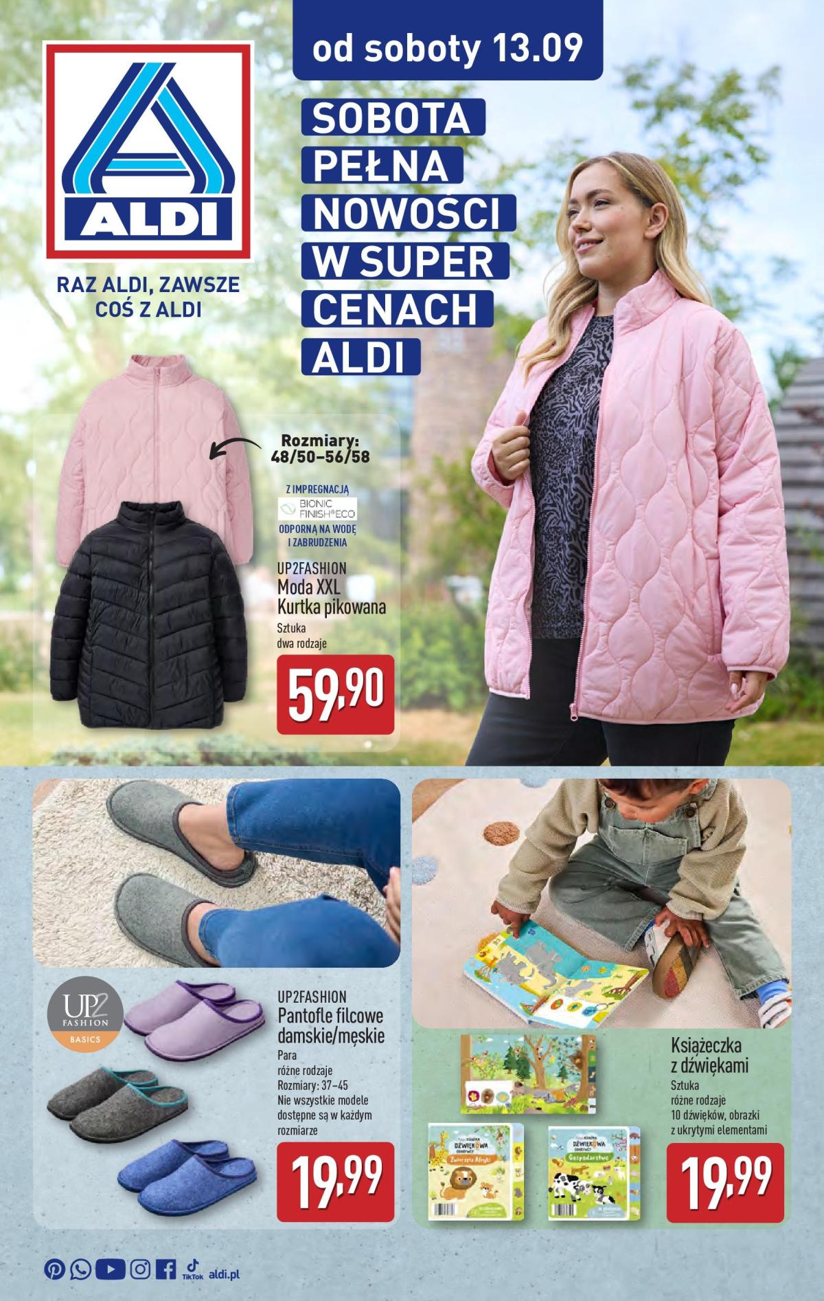 Gazetka ALDI - Sobota pełna nowości - ważna od 13.09. do 19.09.