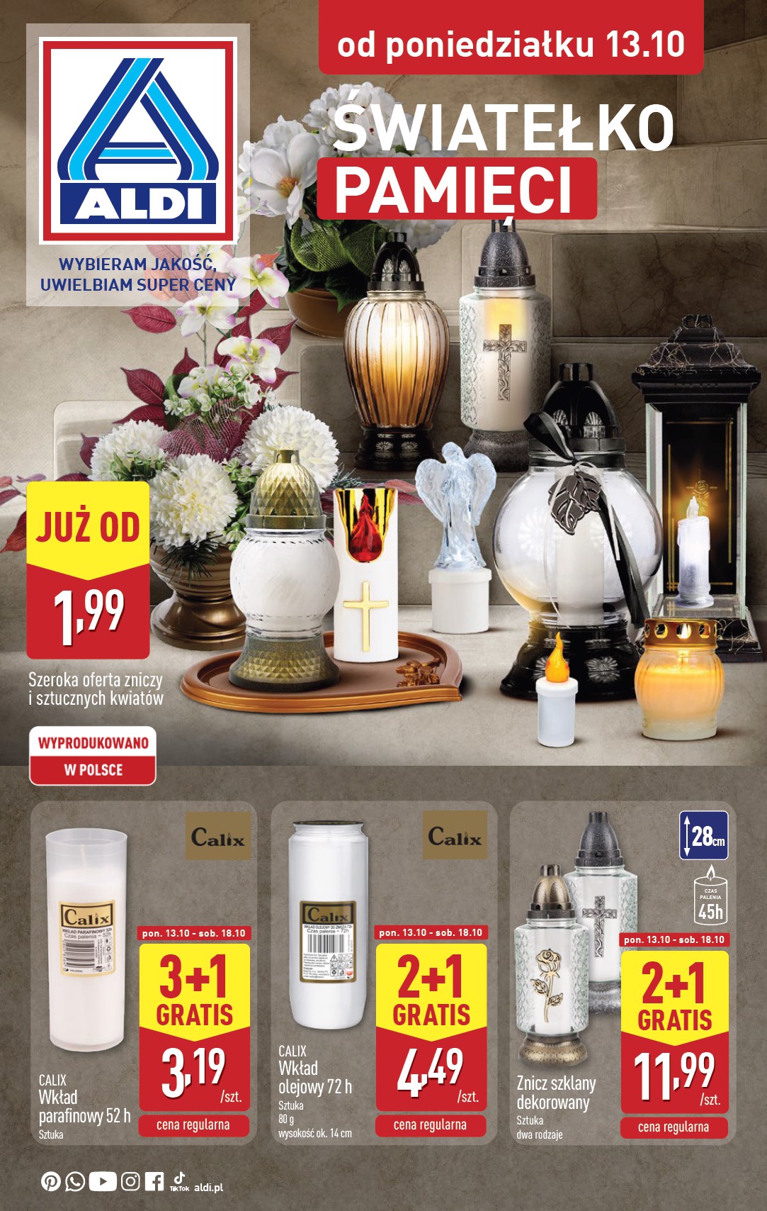 Gazetka ALDI - Światełko pamięci - ważna od 13.10. do 18.10.