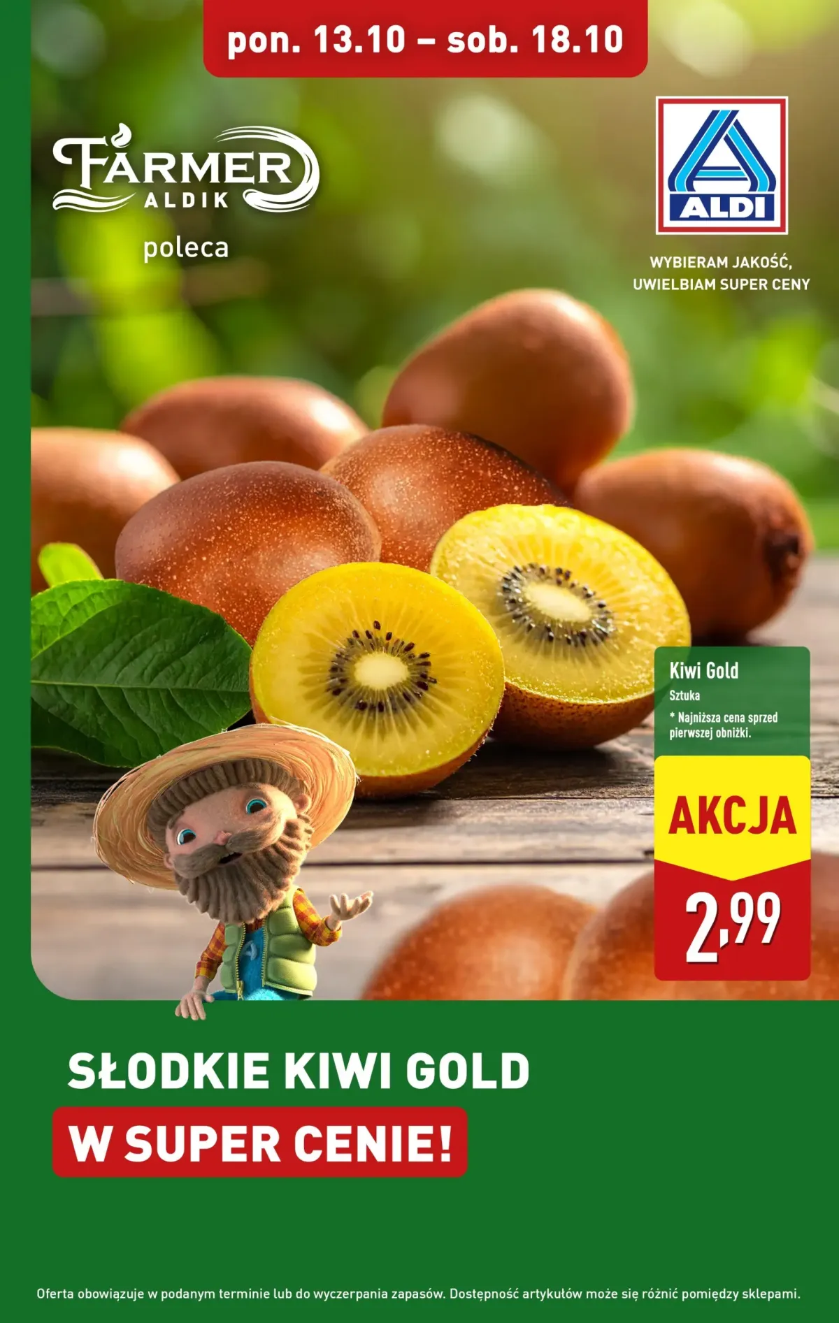 Gazetka ALDI - Słodkie kiwi - ważna od 13.10. do 18.10.