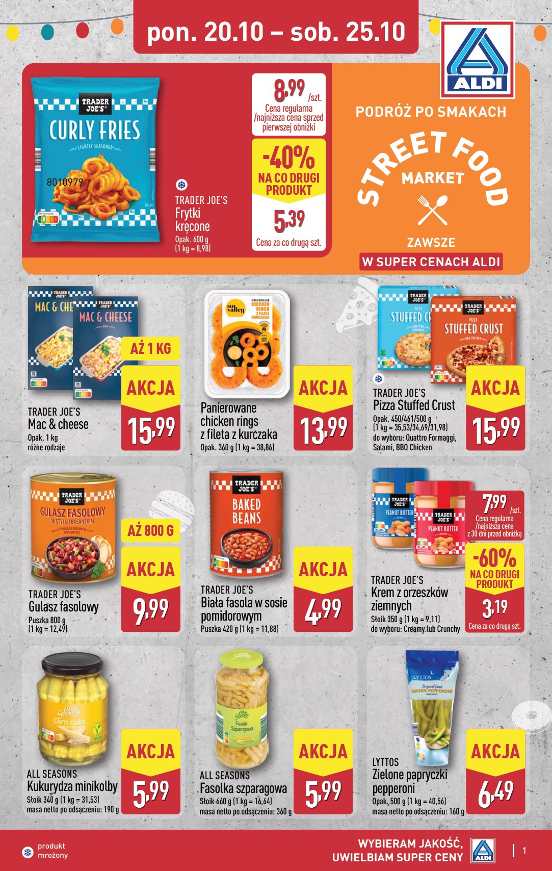 Gazetka ALDI - Podróż po smakach Street Food Market - ważna od 20.10. do 25.10.
