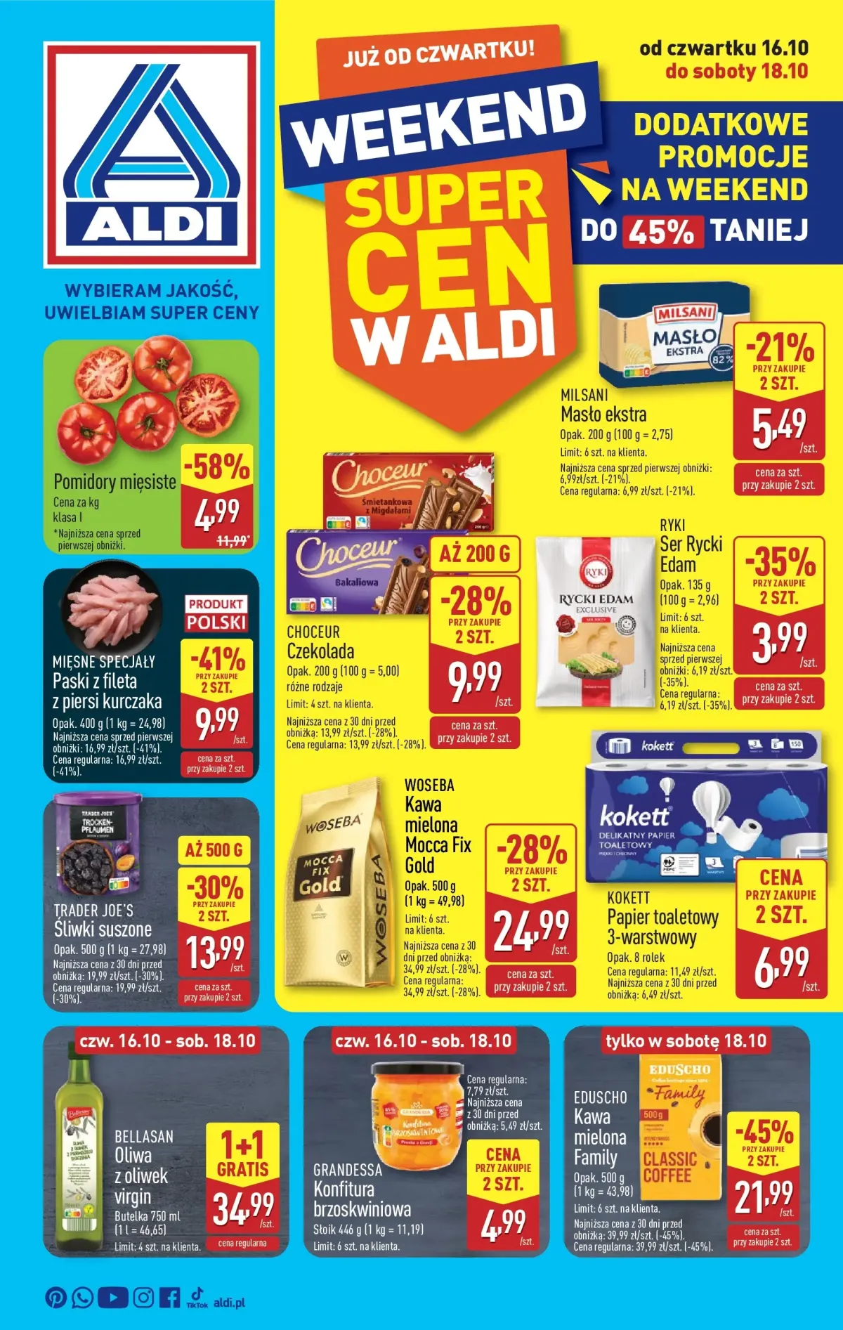 Gazetka ALDI - Weekend super cen - ważna od 16.10. do 18.10.