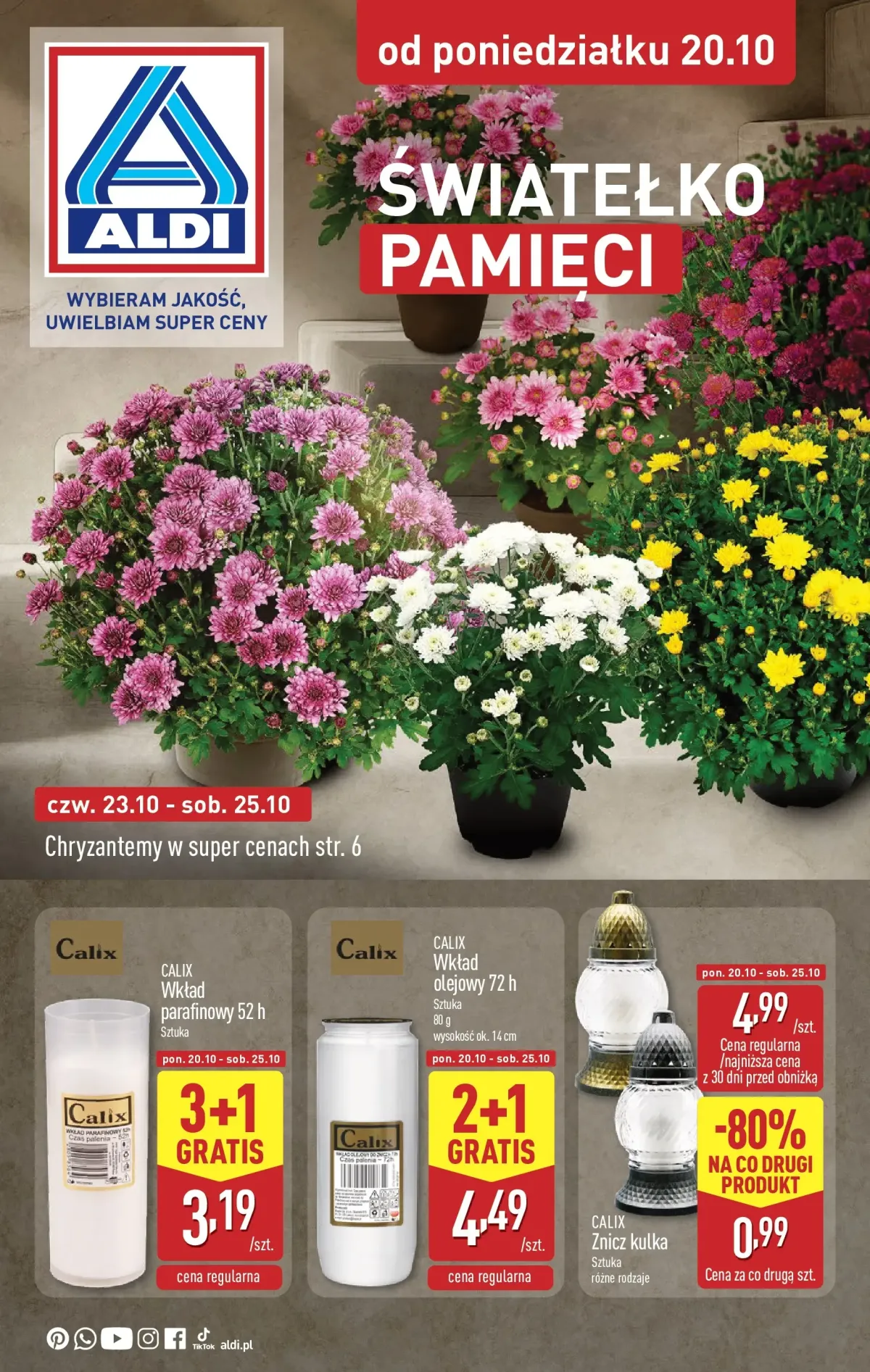 Gazetka ALDI - Światełko pamięci - ważna od 20.10. do 25.10.