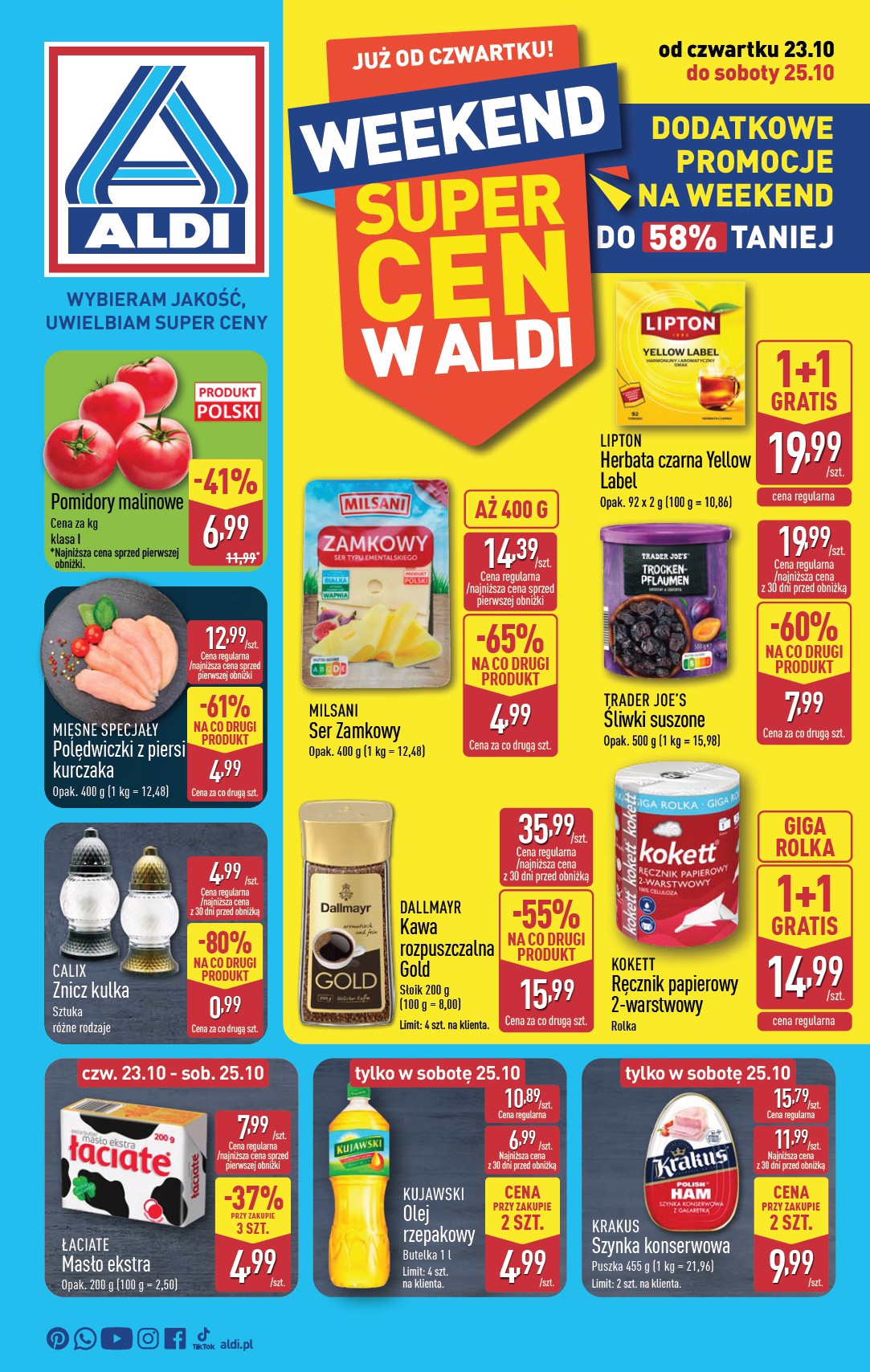 Gazetka ALDI - Oferta weekendowa - ważna od 23.10. do 25.10.