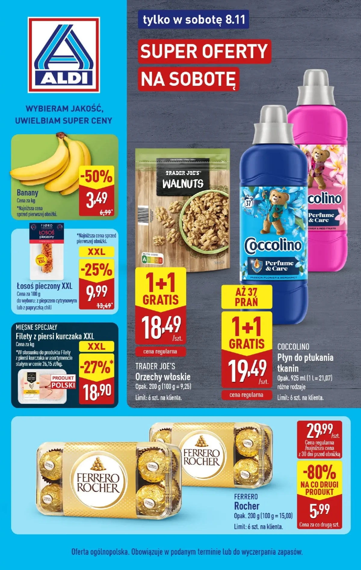 Gazetka ALDI - Super oferty na sobotę - ważna od 08.11. do 08.11.