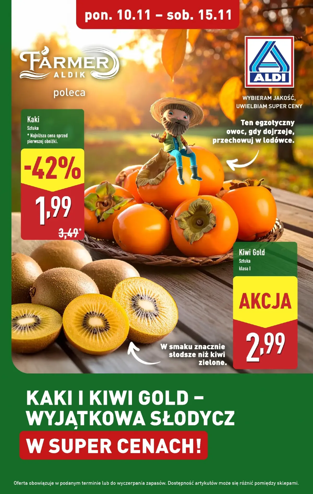 Gazetka ALDI - Kaki i kiwi taniej - ważna od 10.11. do 15.11.
