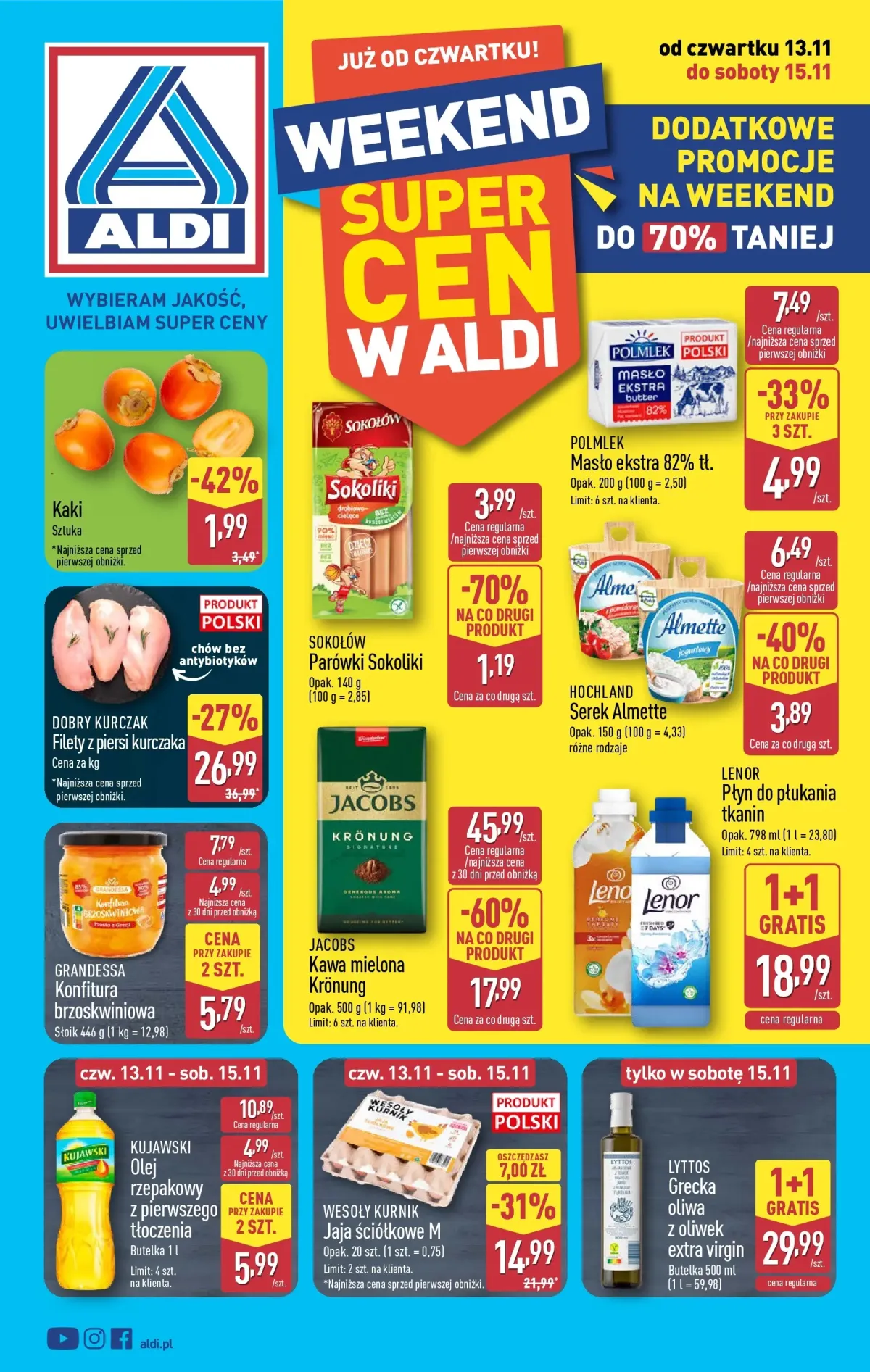 Gazetka ALDI - Weekend super cen - ważna od 13.11. do 15.11.