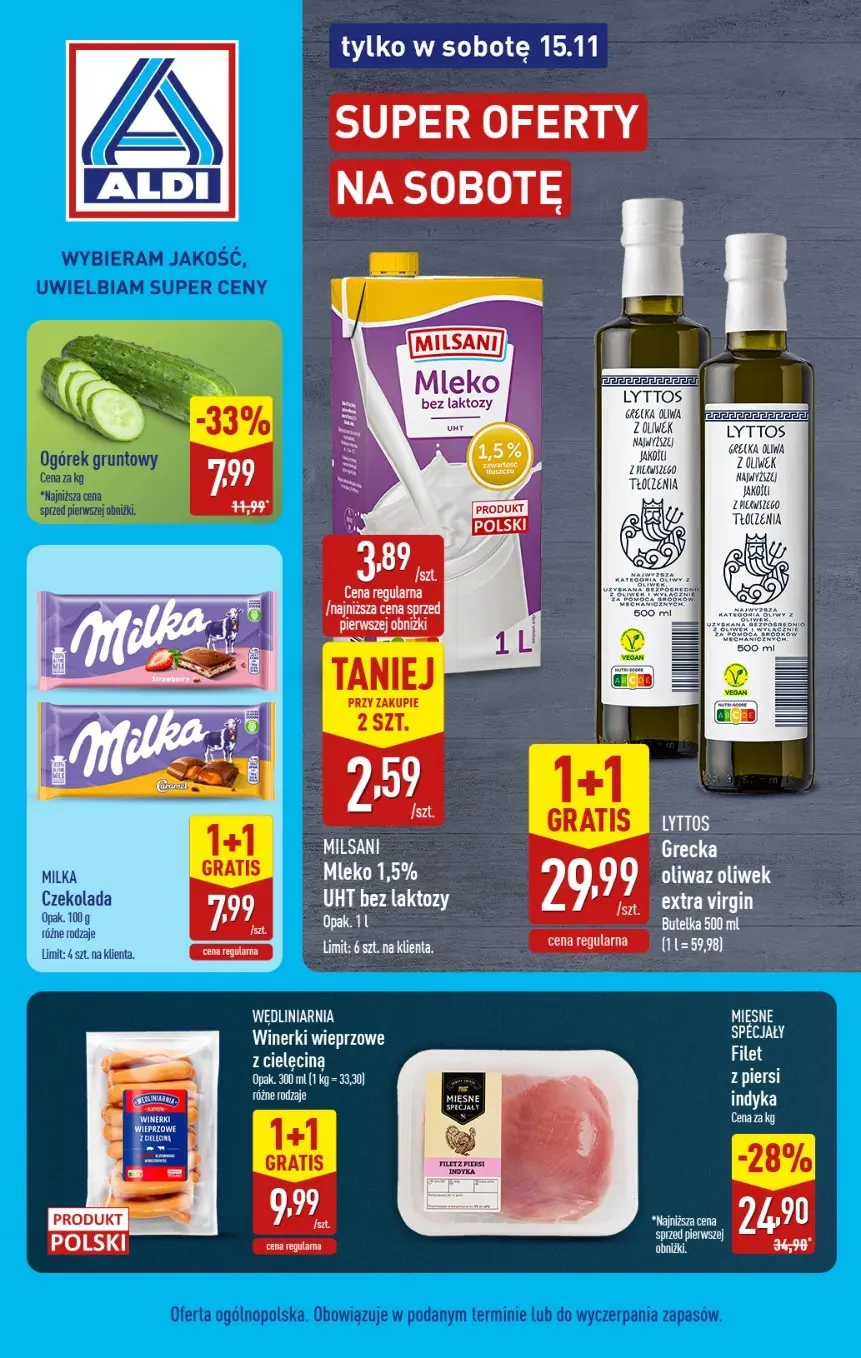 Gazetka ALDI - Super oferta na sobotę - ważna od 15.11. do 15.11.