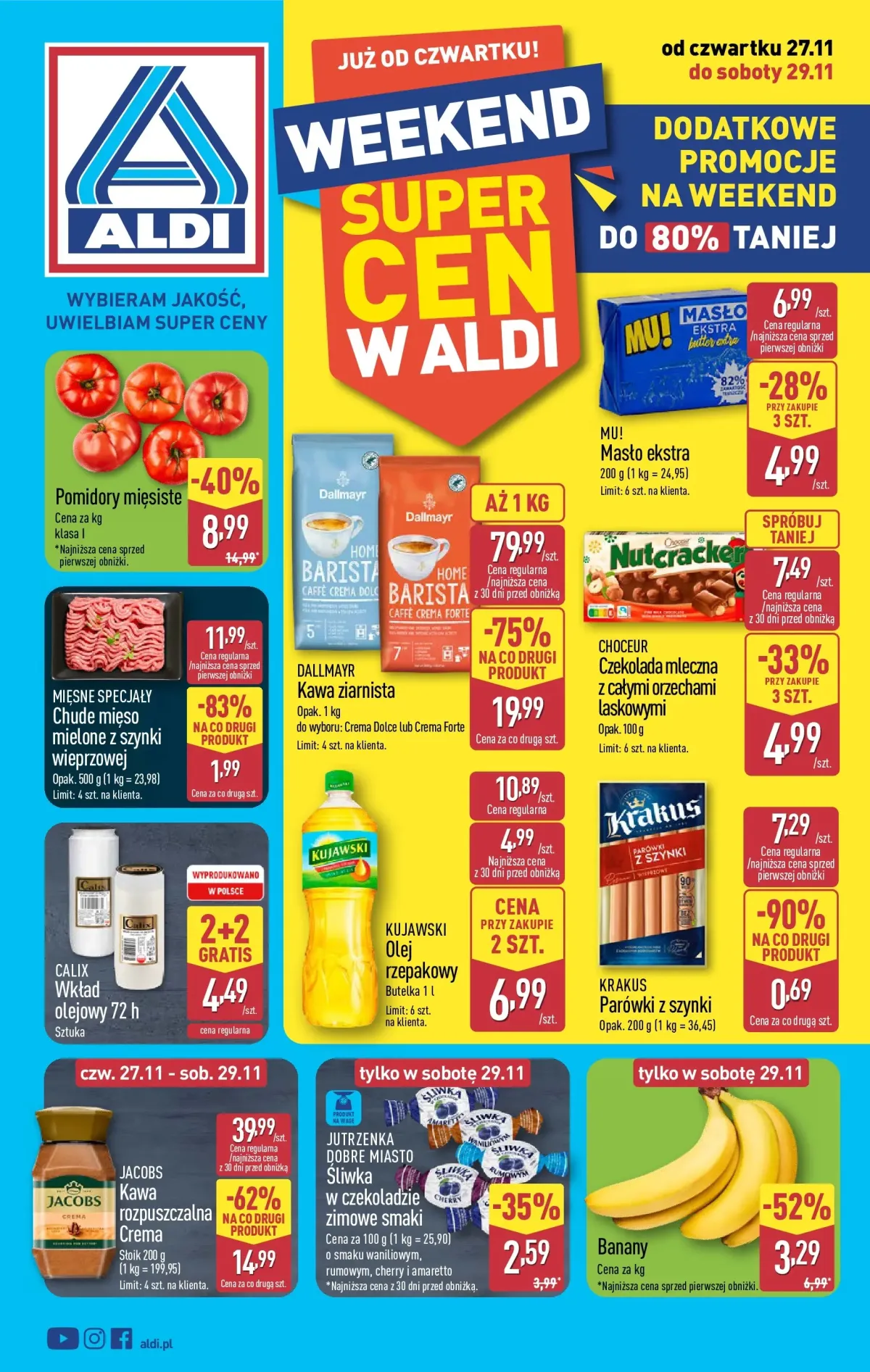 Gazetka ALDI - Dodatkowe promocje na weekend - ważna od 27.11. do 29.11.