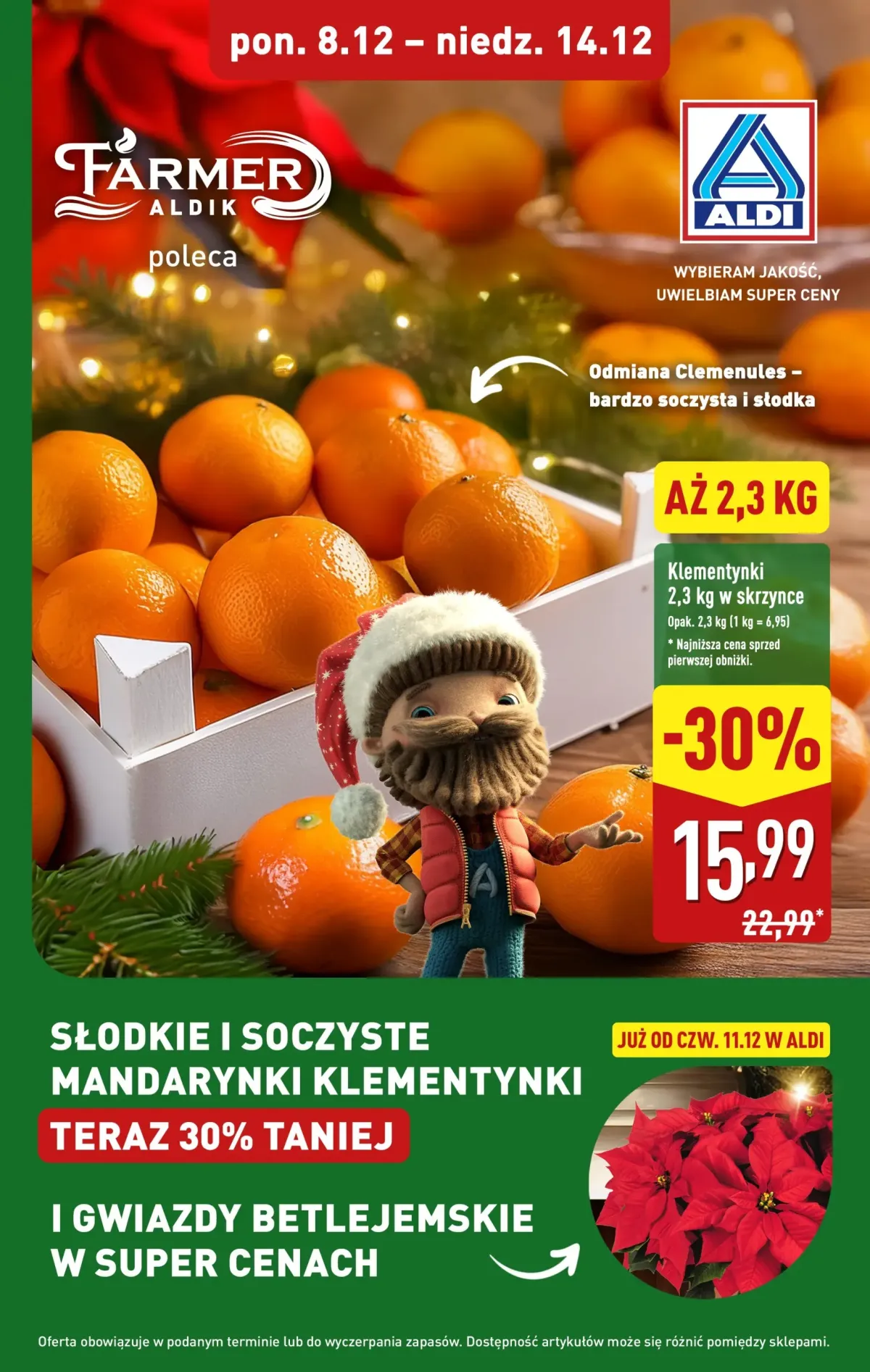 Gazetka ALDI - Słodkie i soczyste mandarynki - ważna od 08.12. do 14.12.