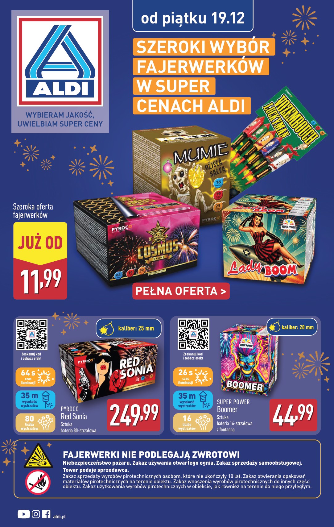 Gazetka ALDI - Fajerwerki - ważna od 19.12. do 31.12.