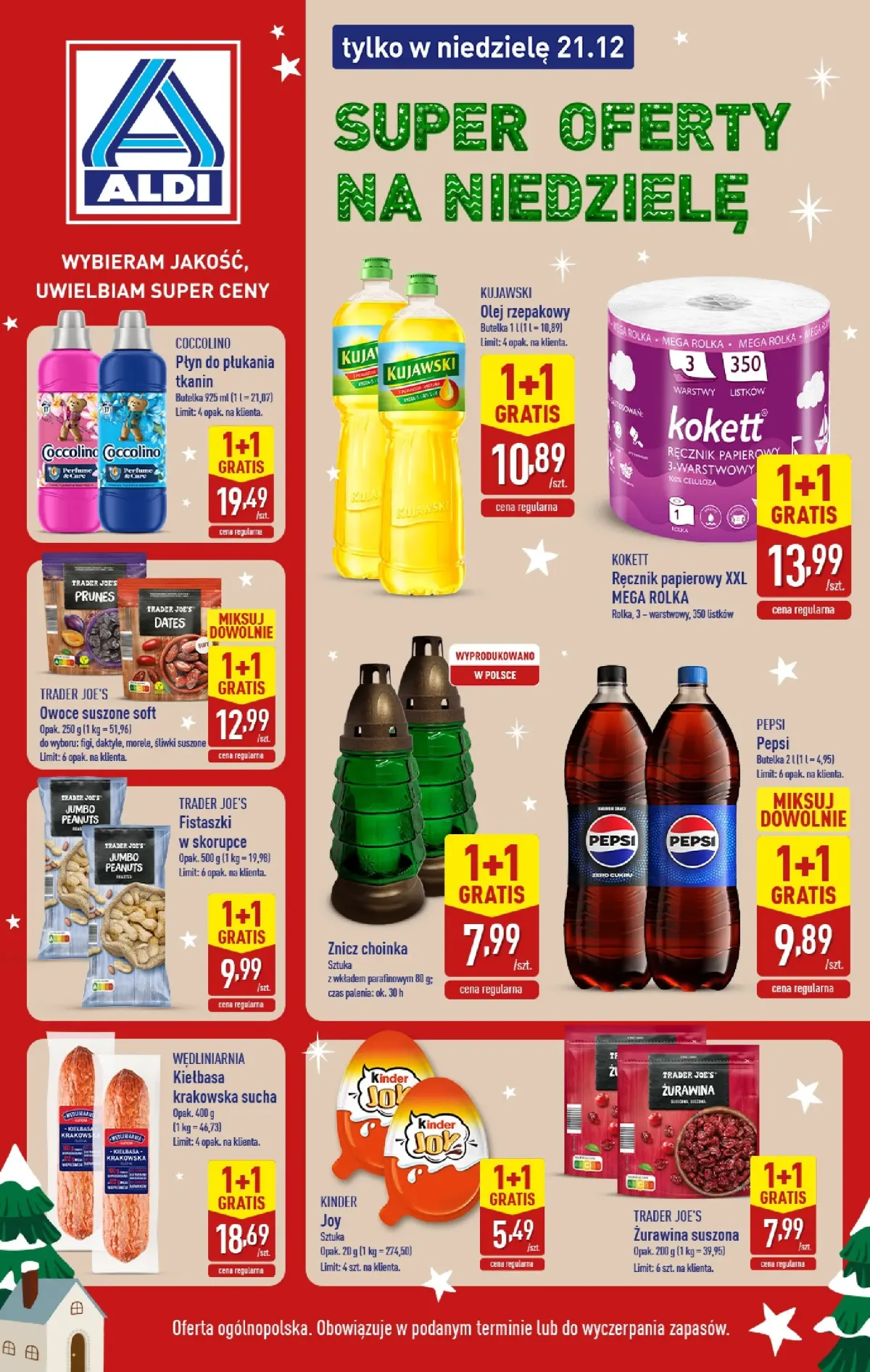 Gazetka ALDI - Super oferty na niedzielę - ważna od 21.12. do 21.12.