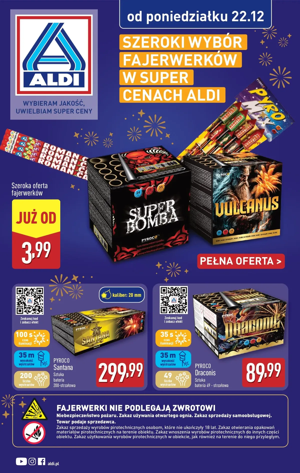 Gazetka ALDI - Fajerwerki w ALDI - ważna od 22.12. do 31.12.