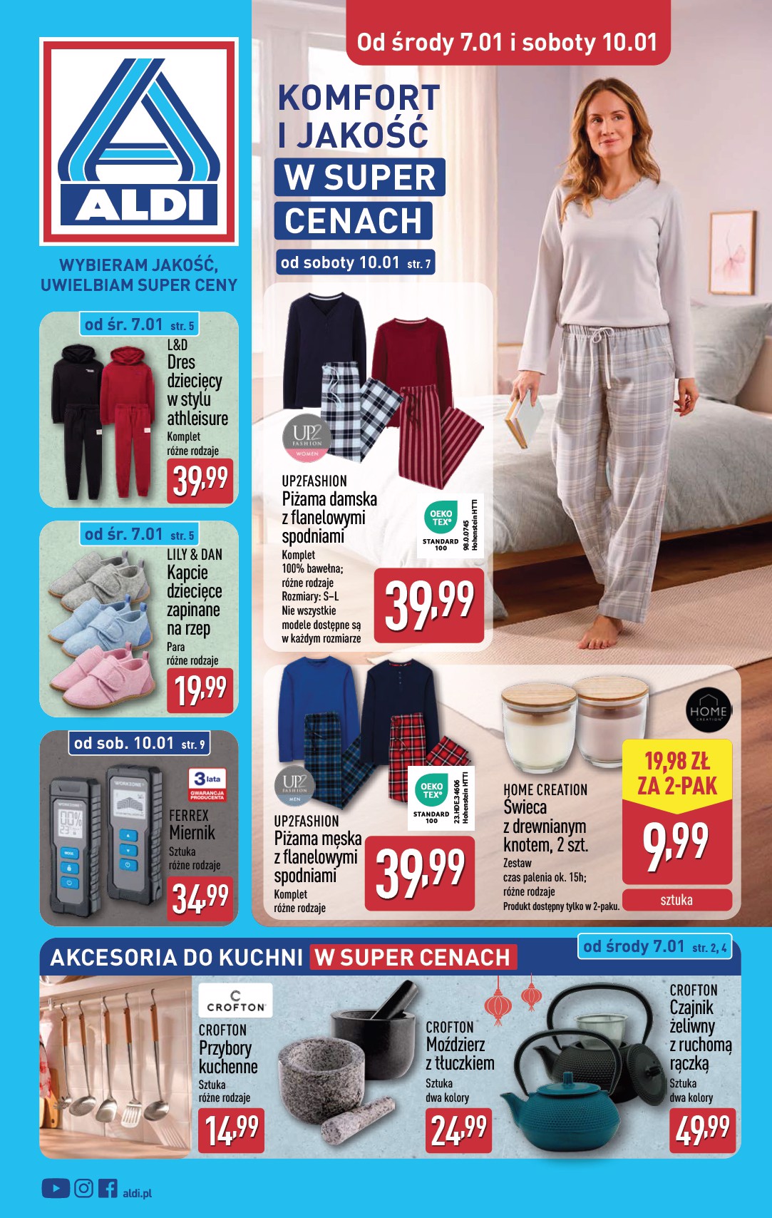 Gazetka ALDI - Artykuły przemysłowe i tekstylia - ważna od 07.01. do 10.01.