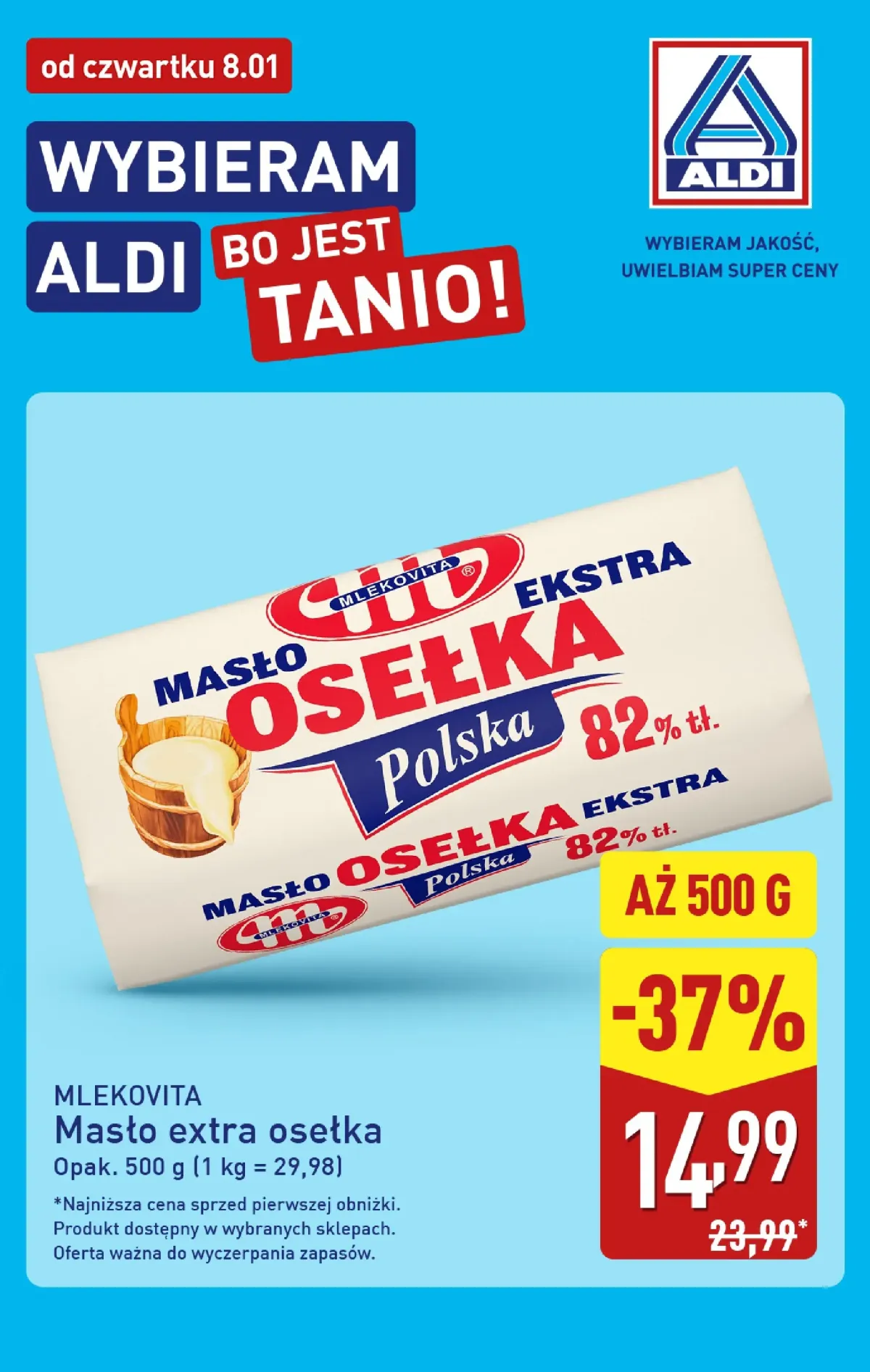 Gazetka ALDI - Aldi Masło - ważna od 08.01. do 10.01.
