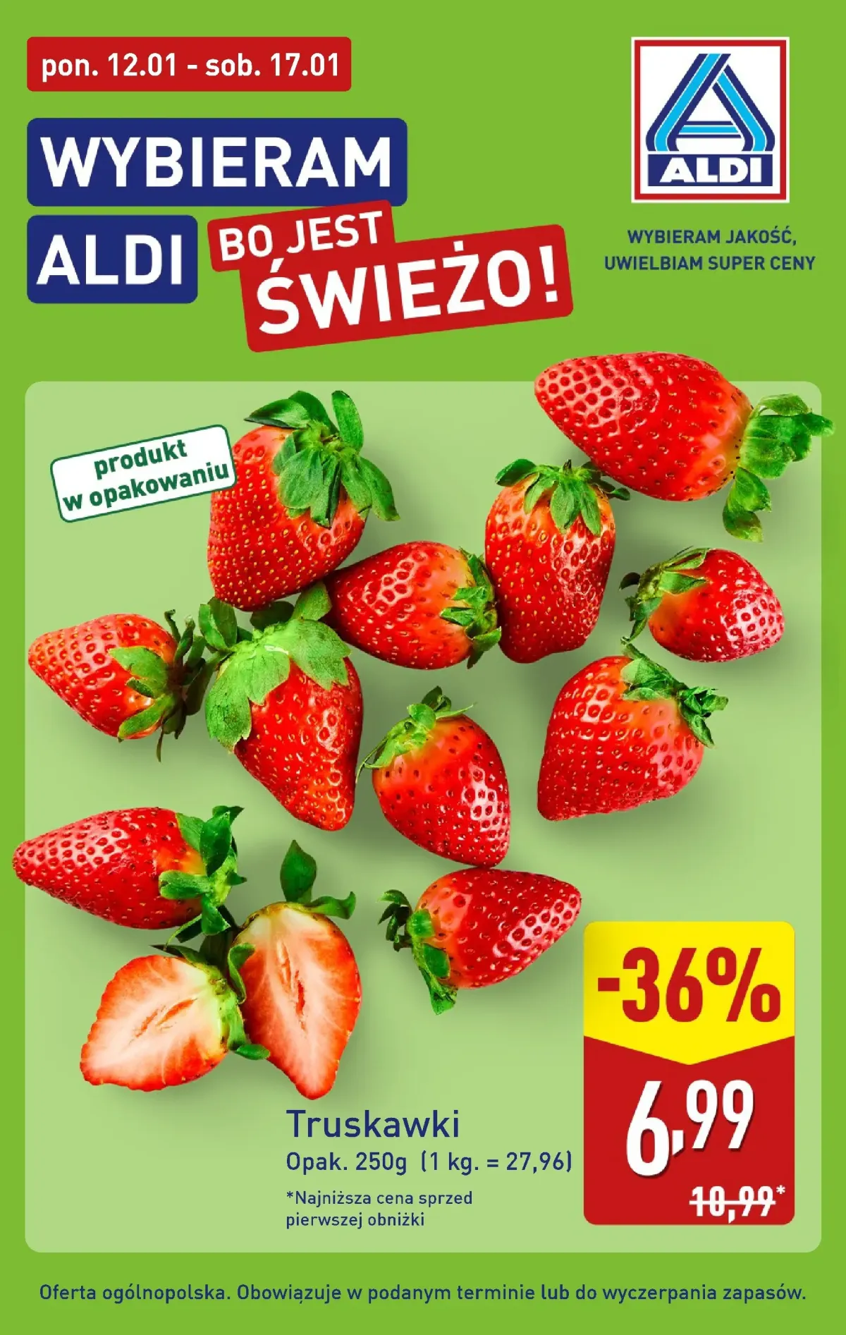 Gazetka ALDI - Truskawki - ważna od 12.01. do 17.01.