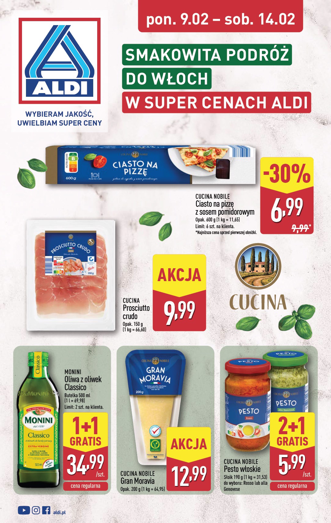 Gazetka ALDI - Smakowita podróż do Włoch - ważna od 09.02.2026 do 14.02.2026