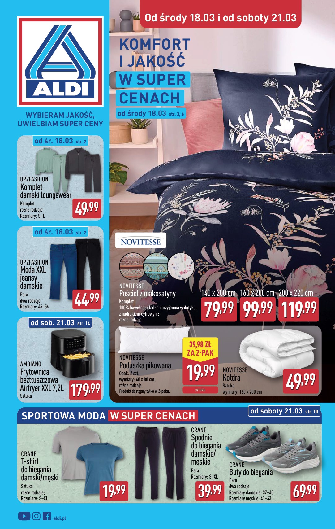 Gazetka ALDI - Artykuły przemysłowe i tekstylia - ważna od 18.03.2026 do 21.03.2026