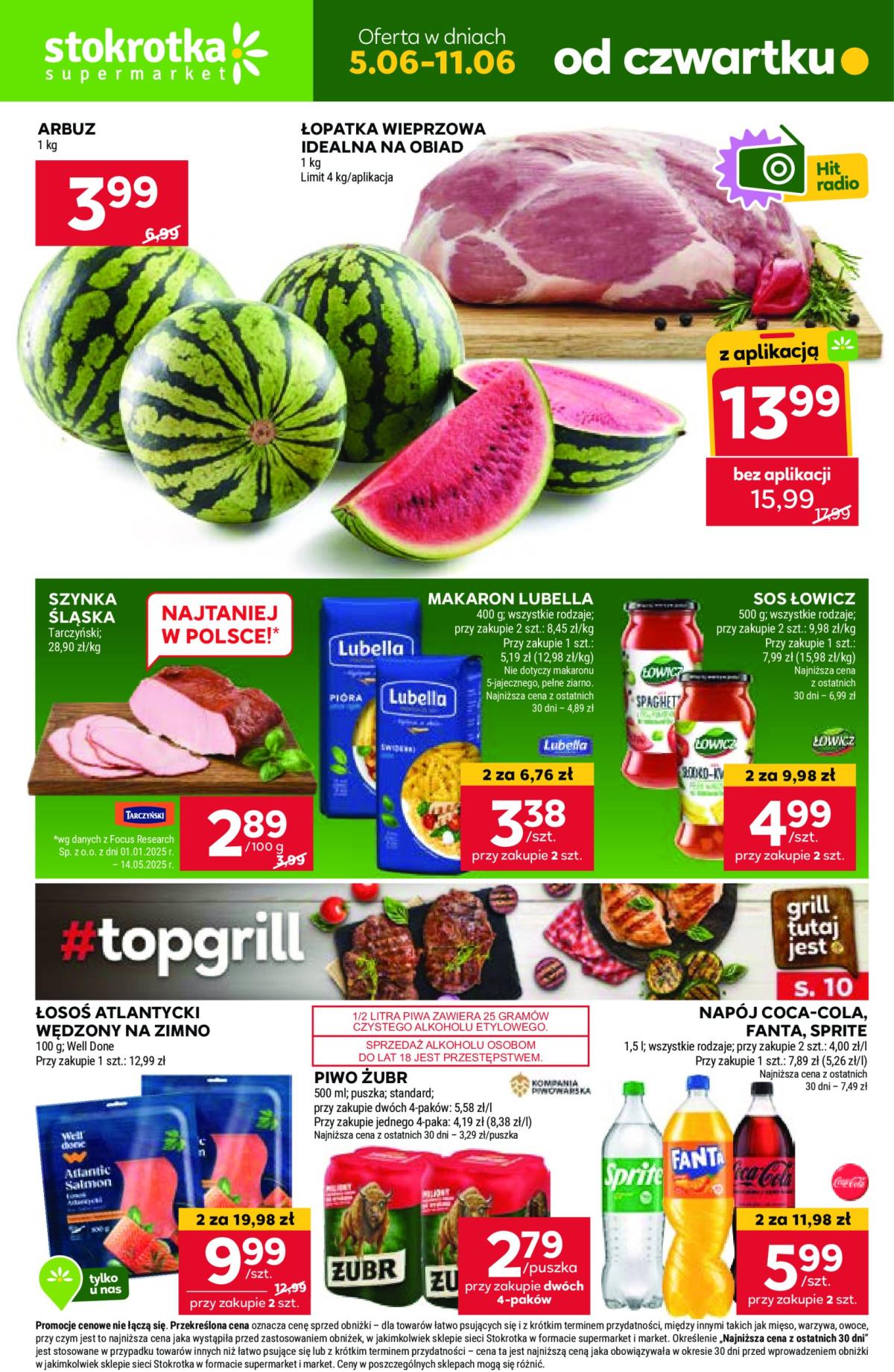 Gazetka Stokrotka - Supermarket ważna od 05.06. - 11.06.