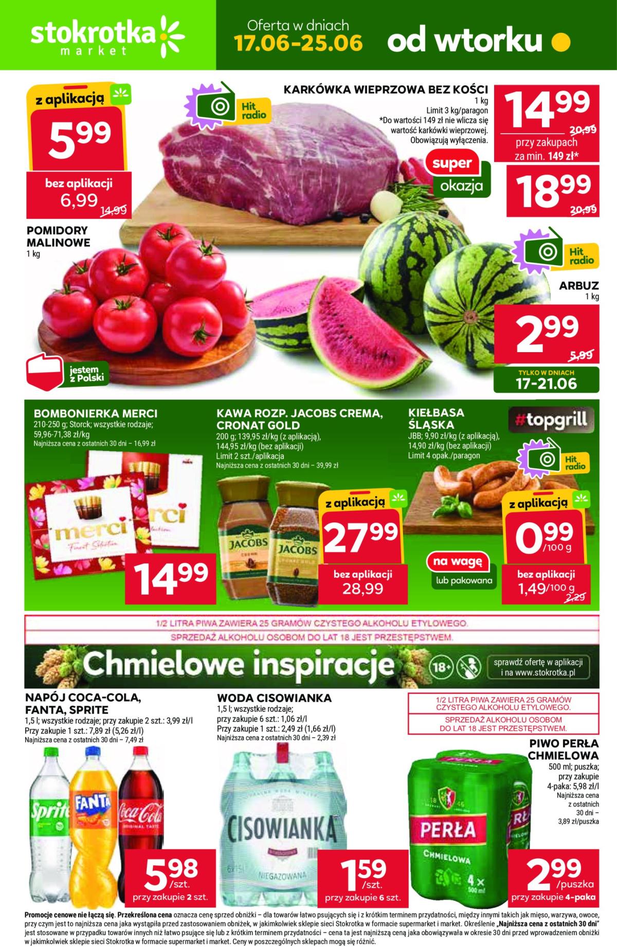 Gazetka Stokrotka - Market ważna od 17.06. - 25.06.