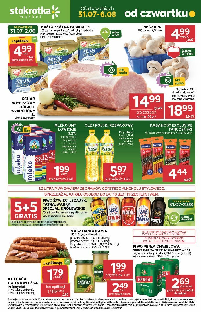 Gazetka Stokrotka - Market ważna od 31.07. - 06.08.
