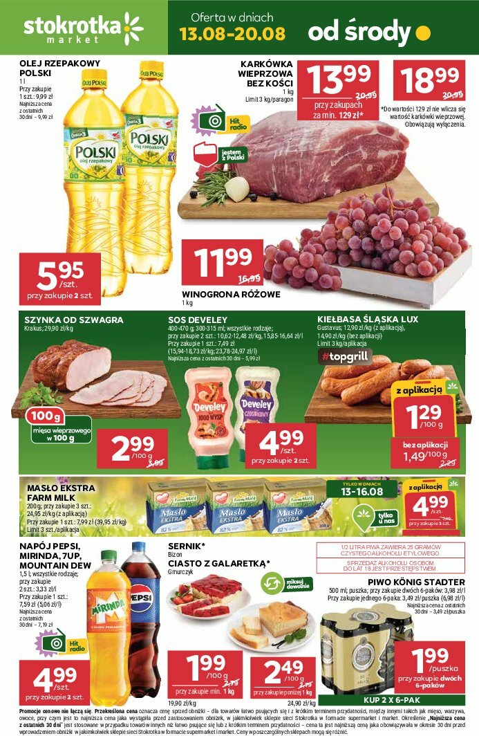 Gazetka Stokrotka - Market - ważna od 13.08. do 20.08.