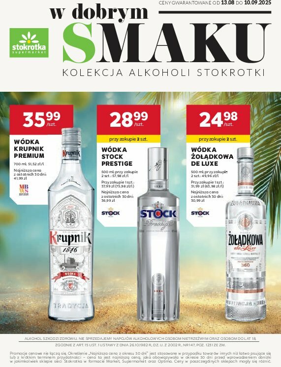 Gazetka Stokrotka - W dobrym smaku! - ważna od 13.08. do 10.09.