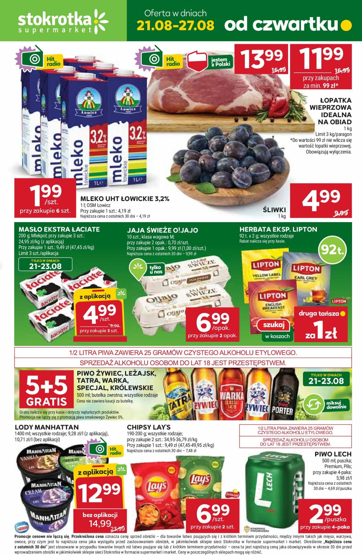 Gazetka Stokrotka - Supermarket - ważna od 21.08. do 27.08.