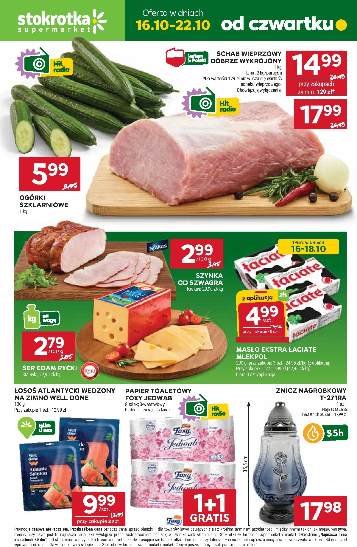 Gazetka Stokrotka - Supermarket - ważna od 16.10. do 22.10.