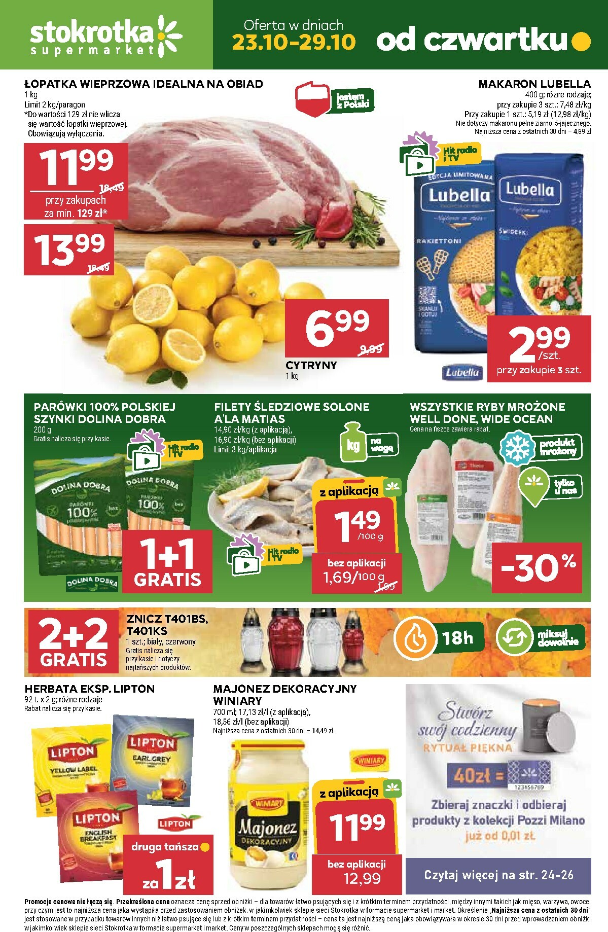 Gazetka Stokrotka - Supermarket - ważna od 23.10. do 29.10.
