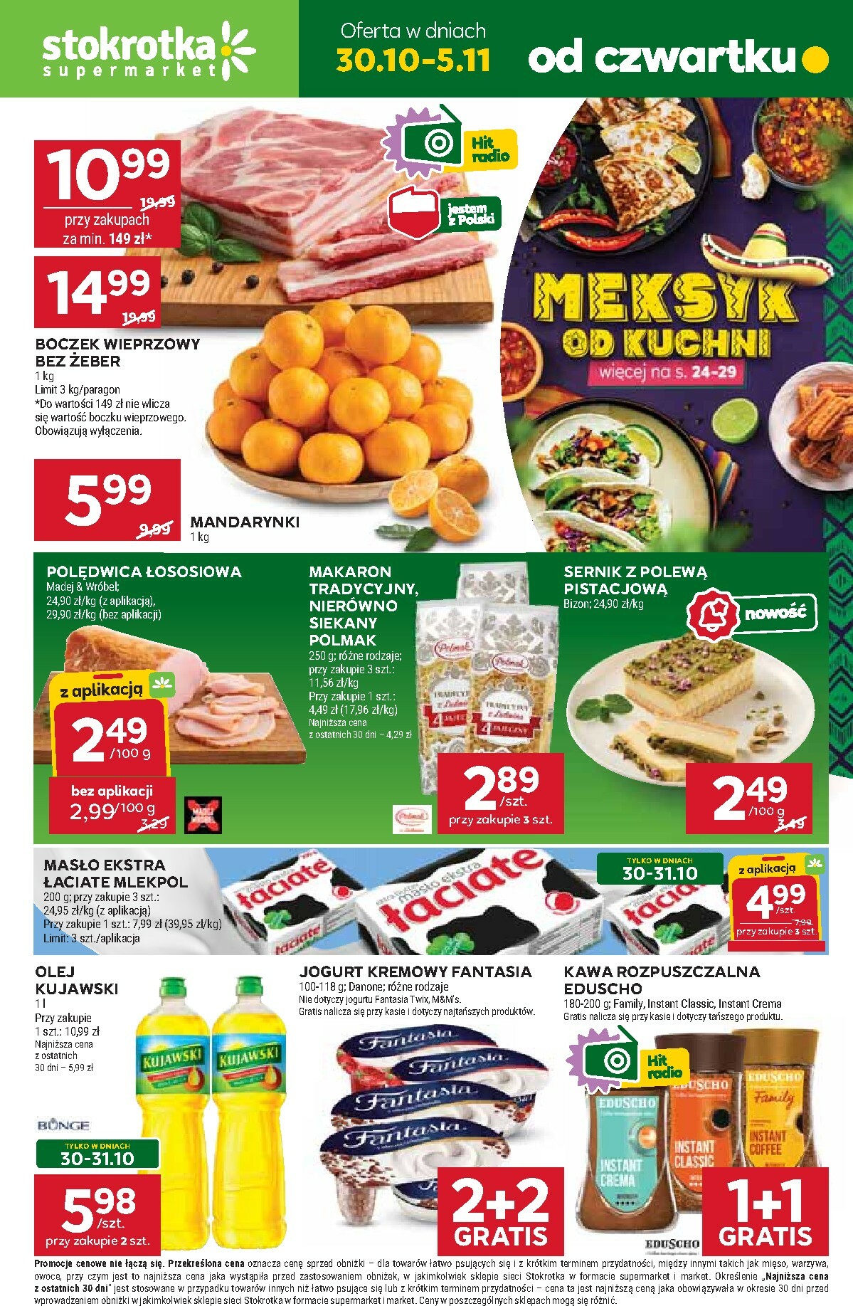 Gazetka Stokrotka - Supermarket - ważna od 30.10. do 05.11.