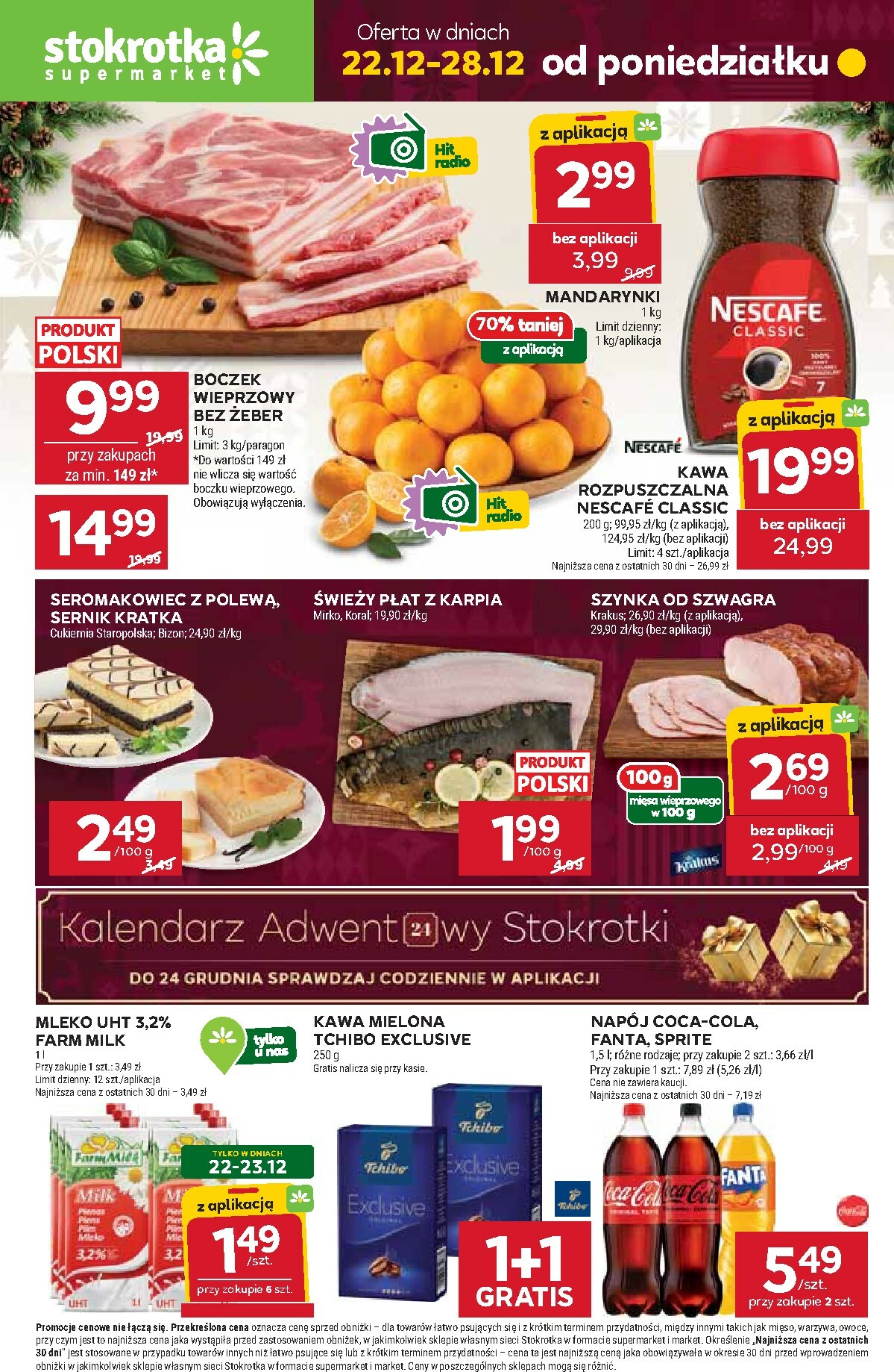 Gazetka Stokrotka - Supermarket - ważna od 22.12. do 28.12.