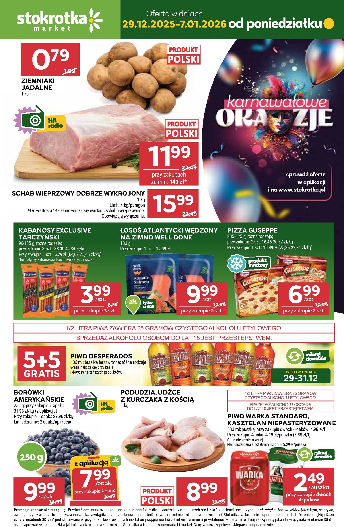 Gazetka Stokrotka - Market - ważna od 29.12. do 07.01.