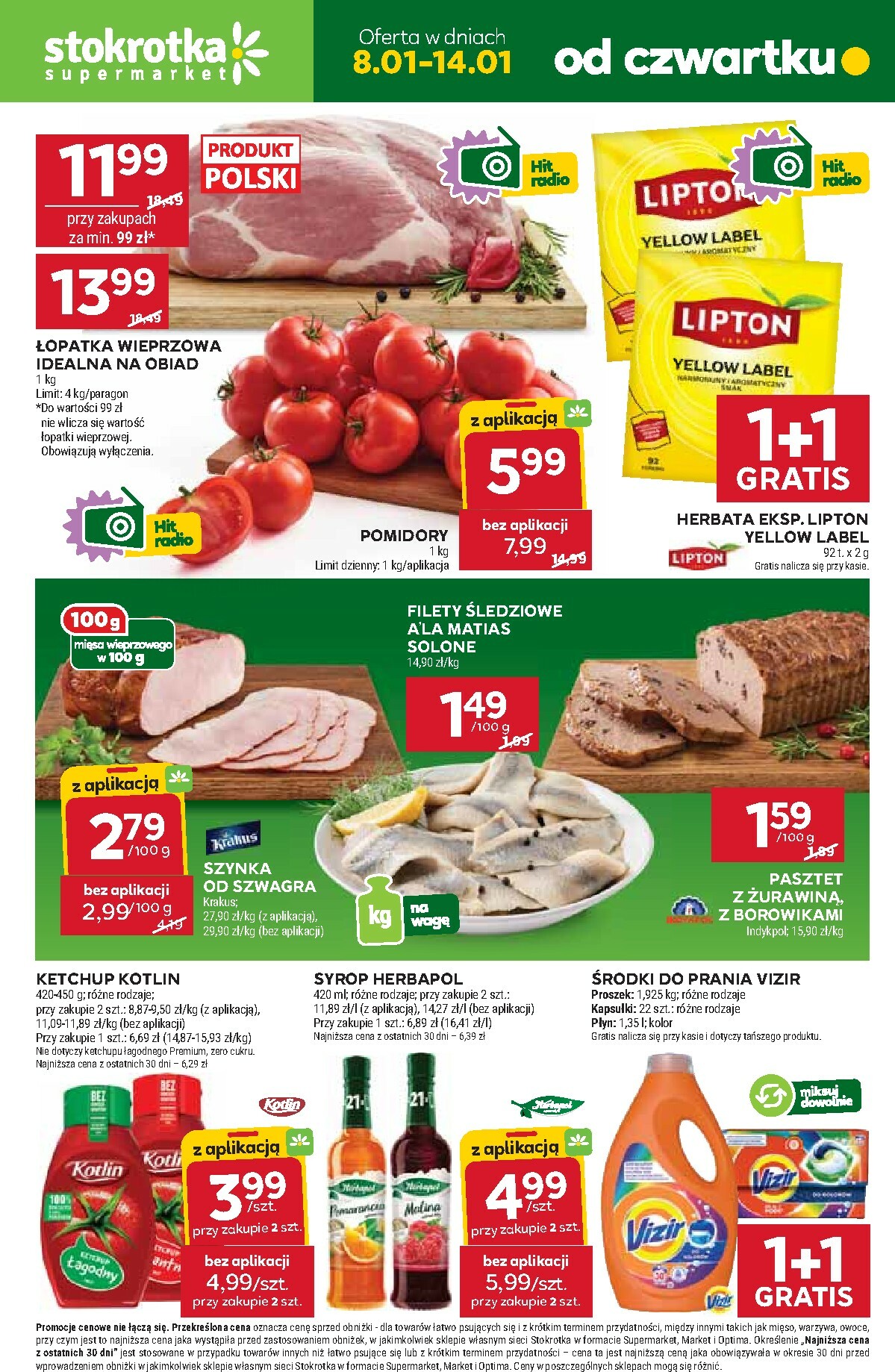Gazetka Stokrotka - Supermarket - ważna od 08.01. do 14.01.