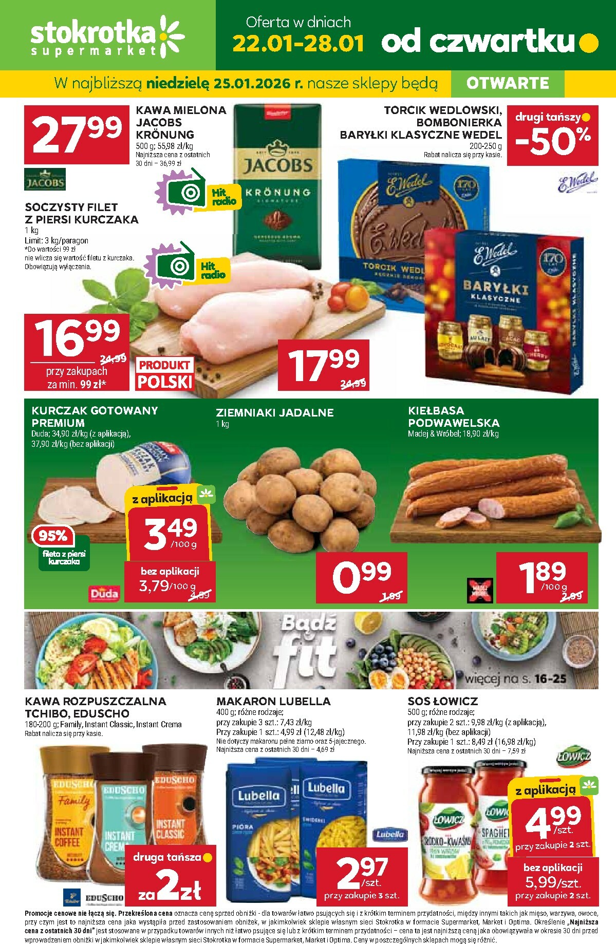 Gazetka Stokrotka - Supermarket - ważna od 22.01. do 28.01.