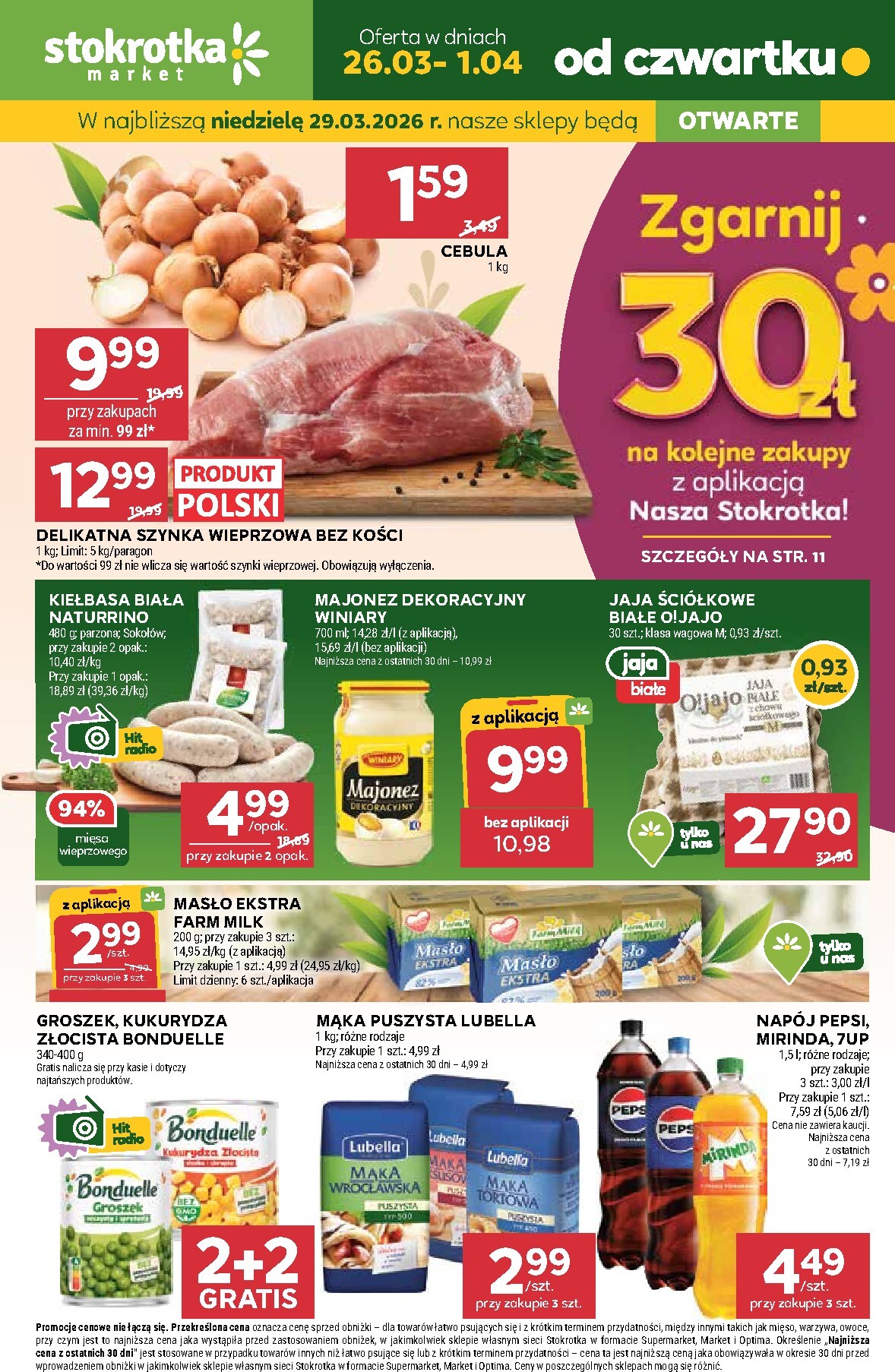 Gazetka Stokrotka - Market - ważna od 26.03.2026 do 01.04.2026