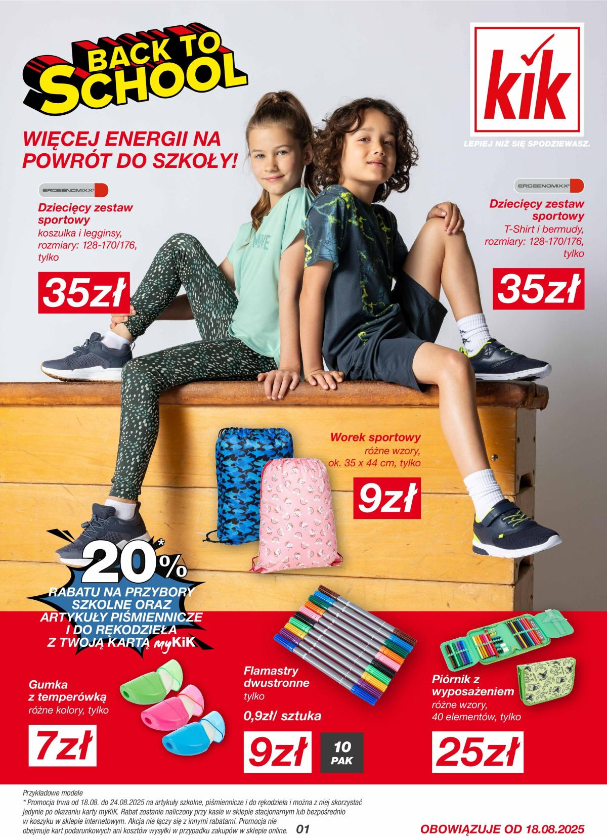 Gazetka KiK - Back to School - ważna od 18.08. do 21.09.