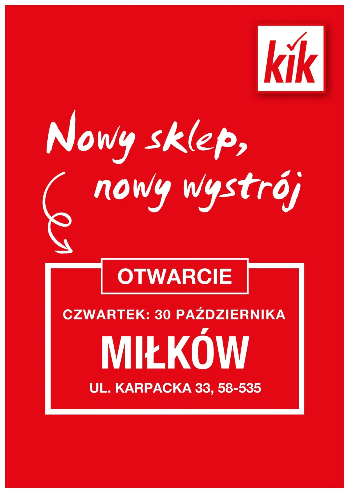 Gazetka Kik - Milków - ważna od 27.10. do 30.10.