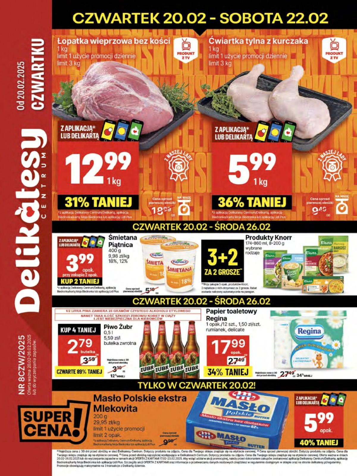 Delikatesy Centrum gazetka ważna od 20.02. - 26.02.